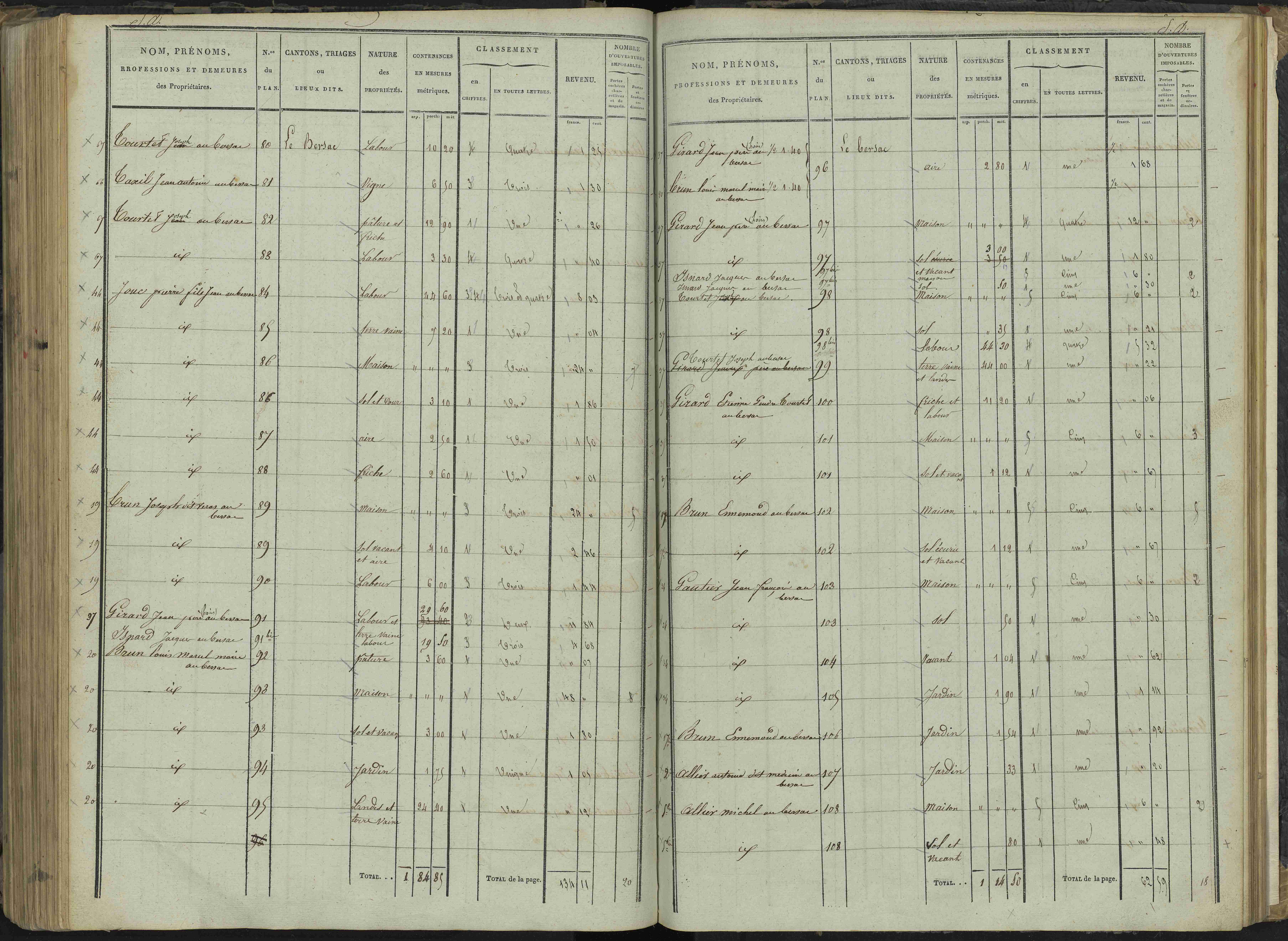 Le Bersac - 3 P 267/3 - 3 P 267/3 - État de section.