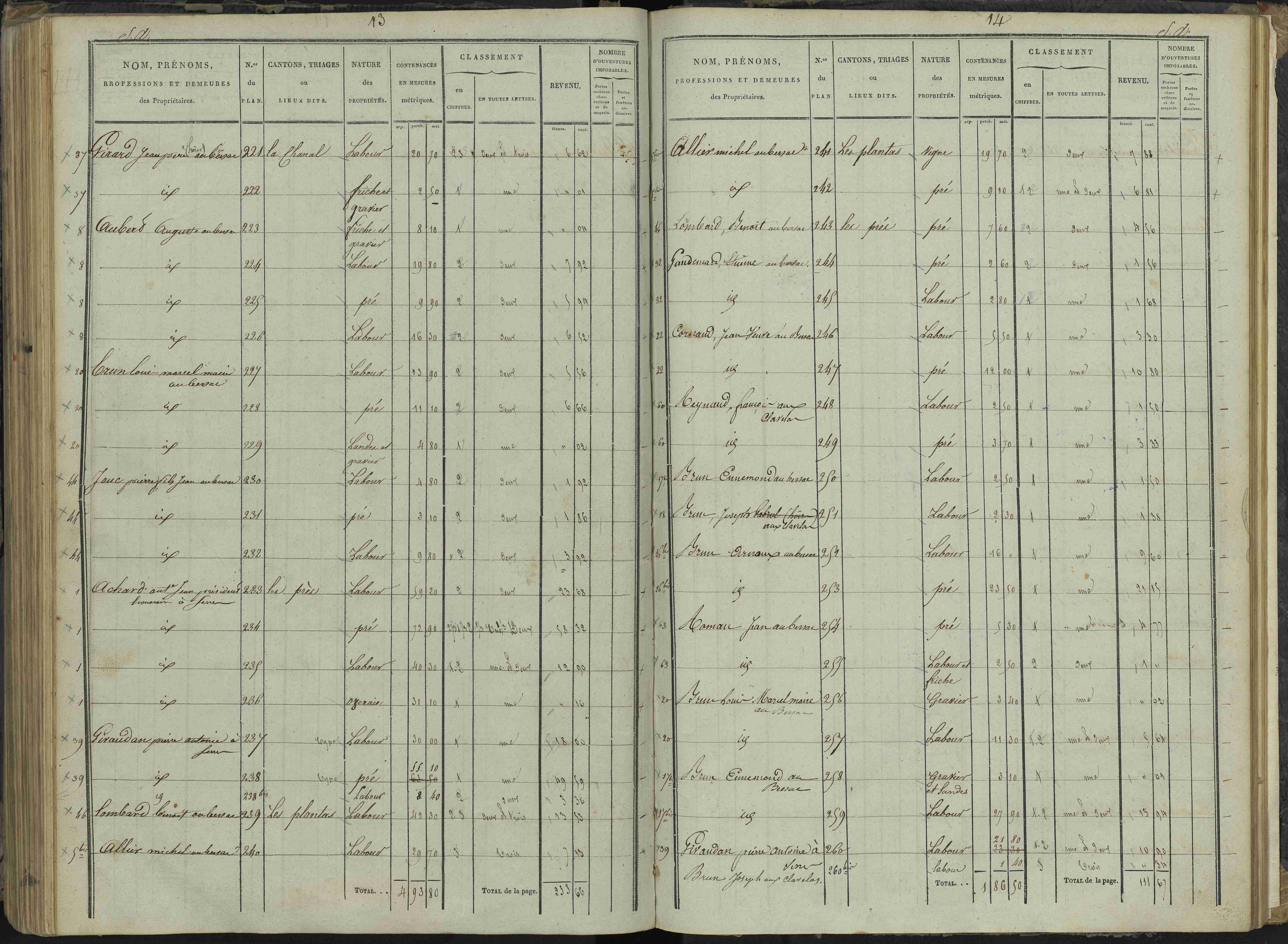 Le Bersac - 3 P 267/3 - 3 P 267/3 - État de section.