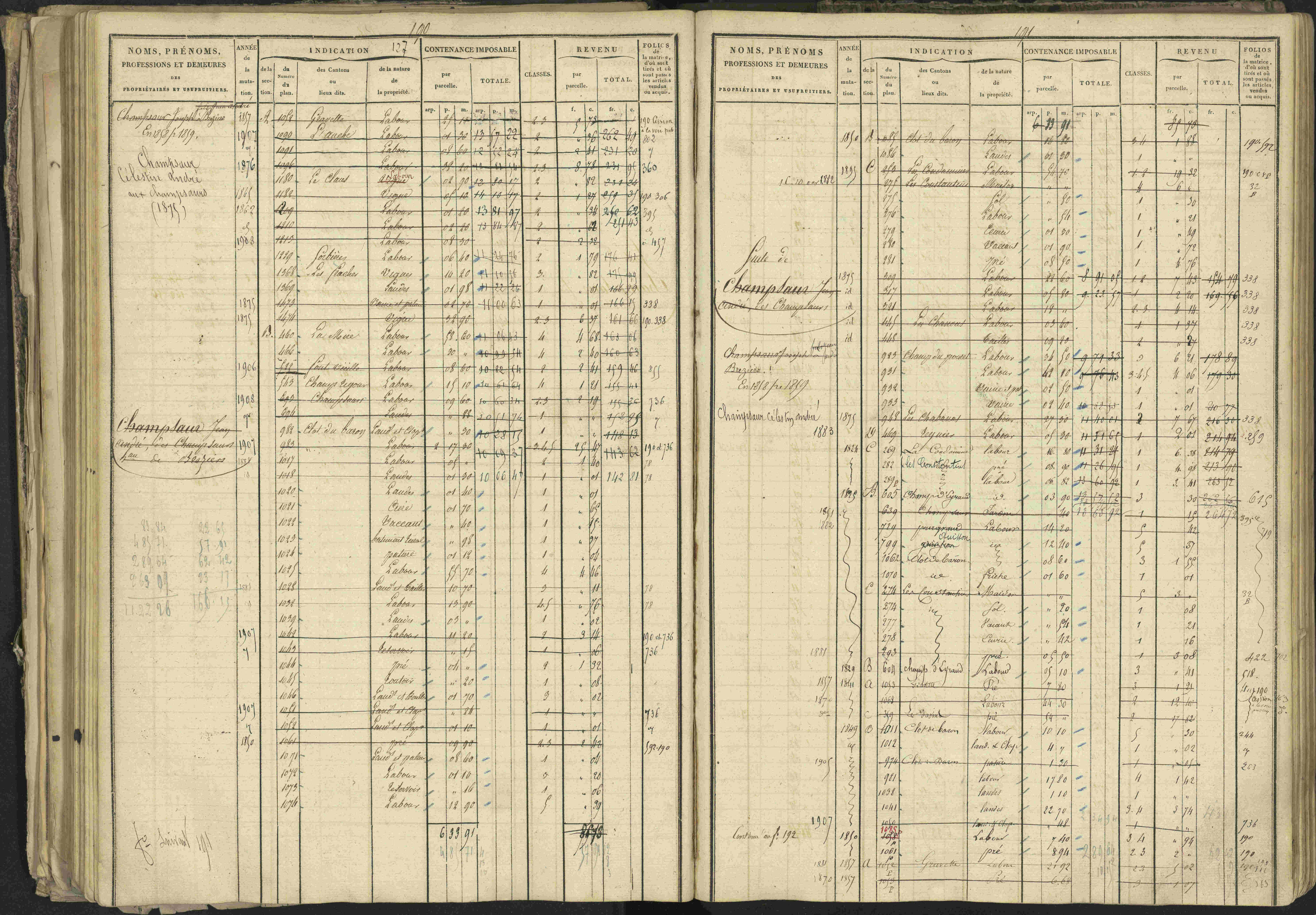 Bréziers - 3 P 273/2 - 3 P 273/2 - Matrice, folios 1-640. 