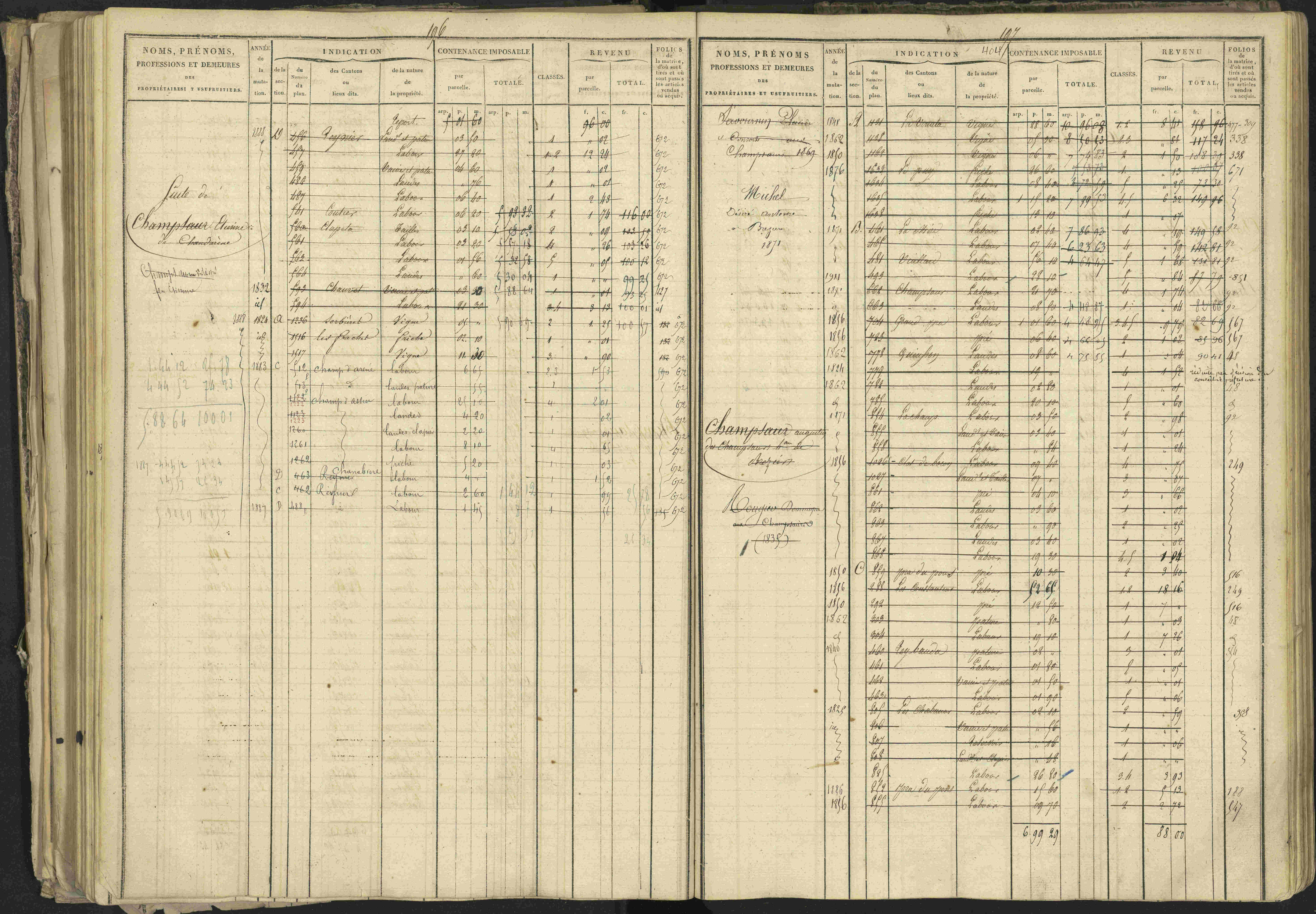 Bréziers - 3 P 273/2 - 3 P 273/2 - Matrice, folios 1-640. 