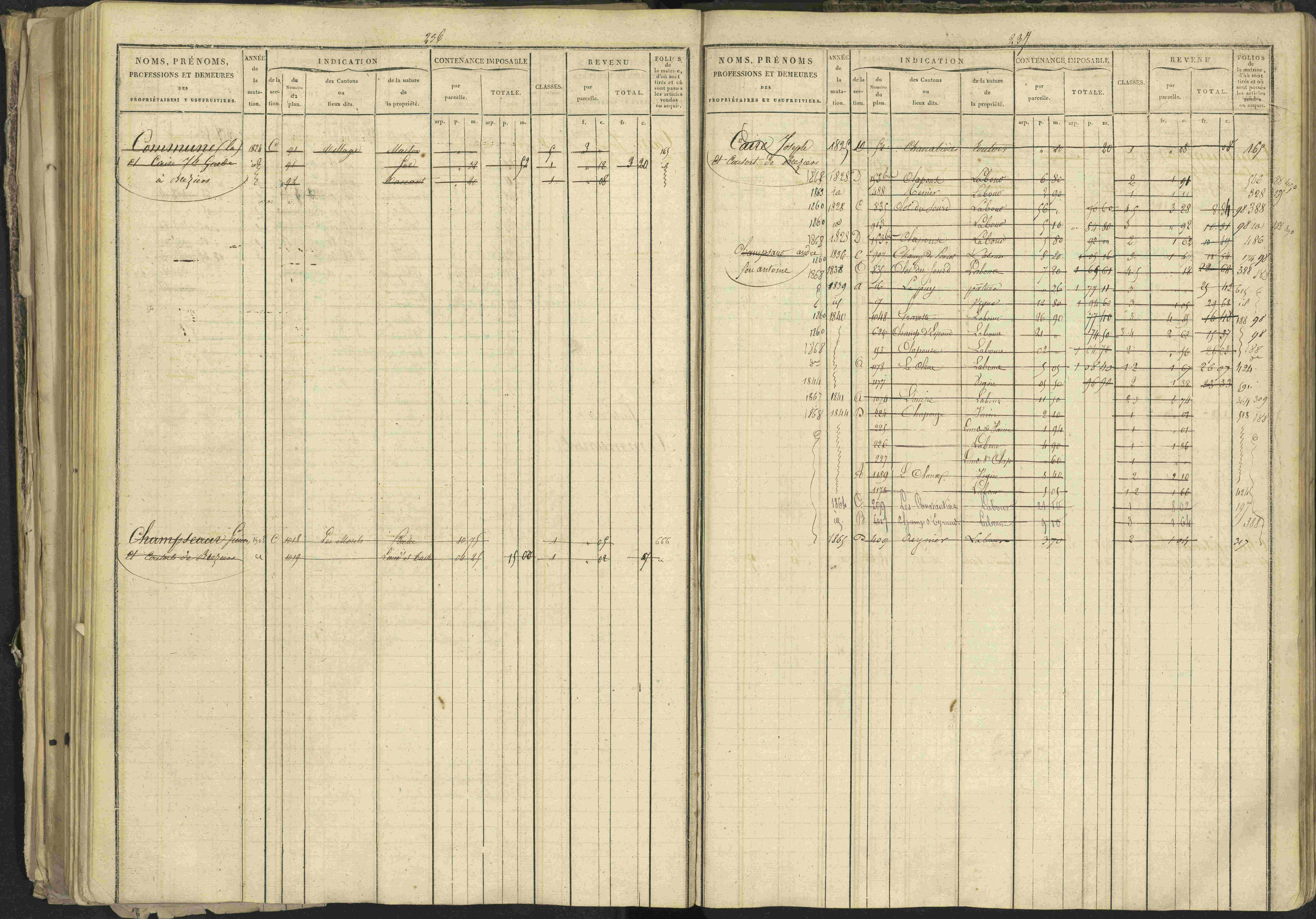 Bréziers - 3 P 273/2 - 3 P 273/2 - Matrice, folios 1-640. 