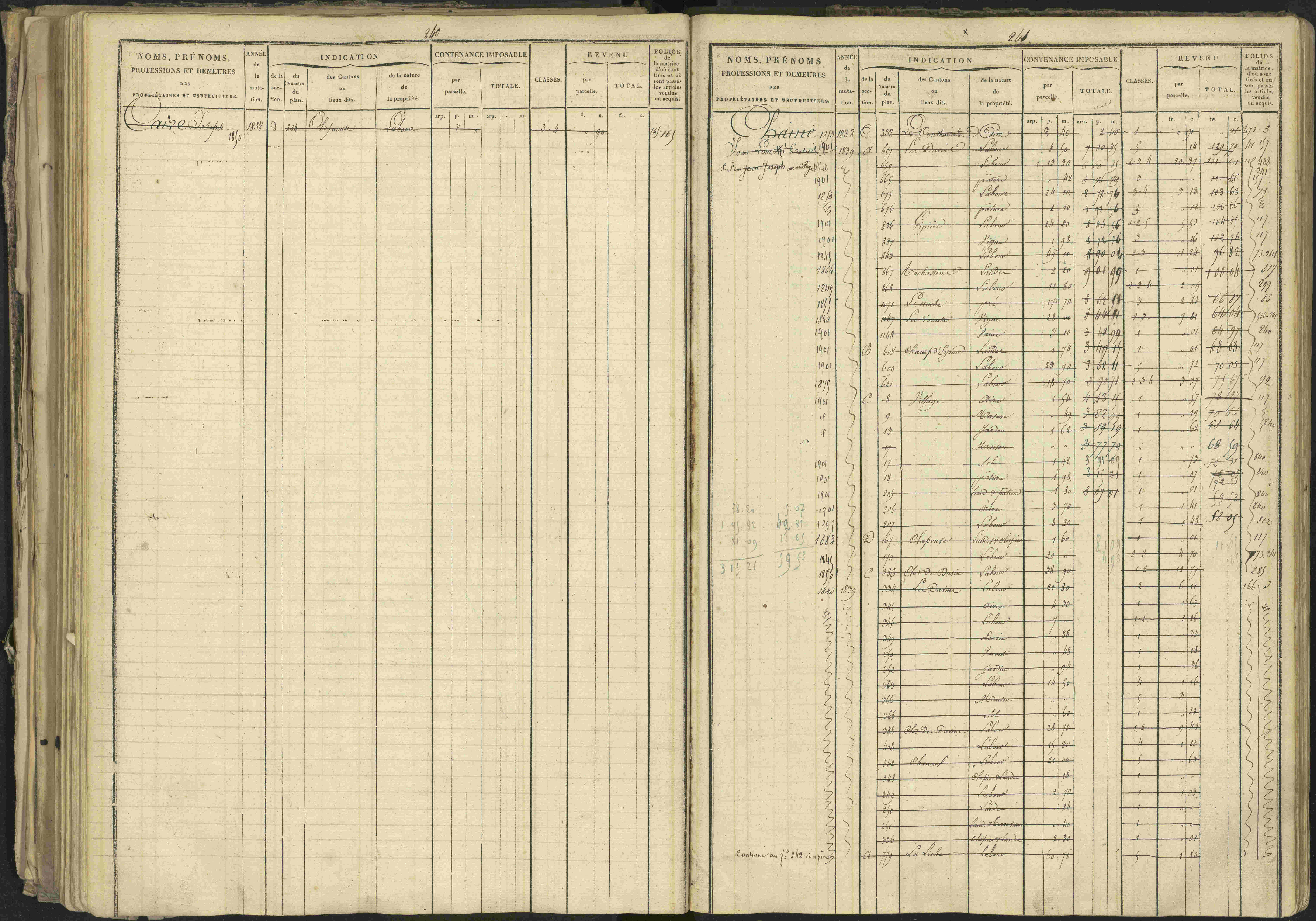 Bréziers - 3 P 273/2 - 3 P 273/2 - Matrice, folios 1-640. 