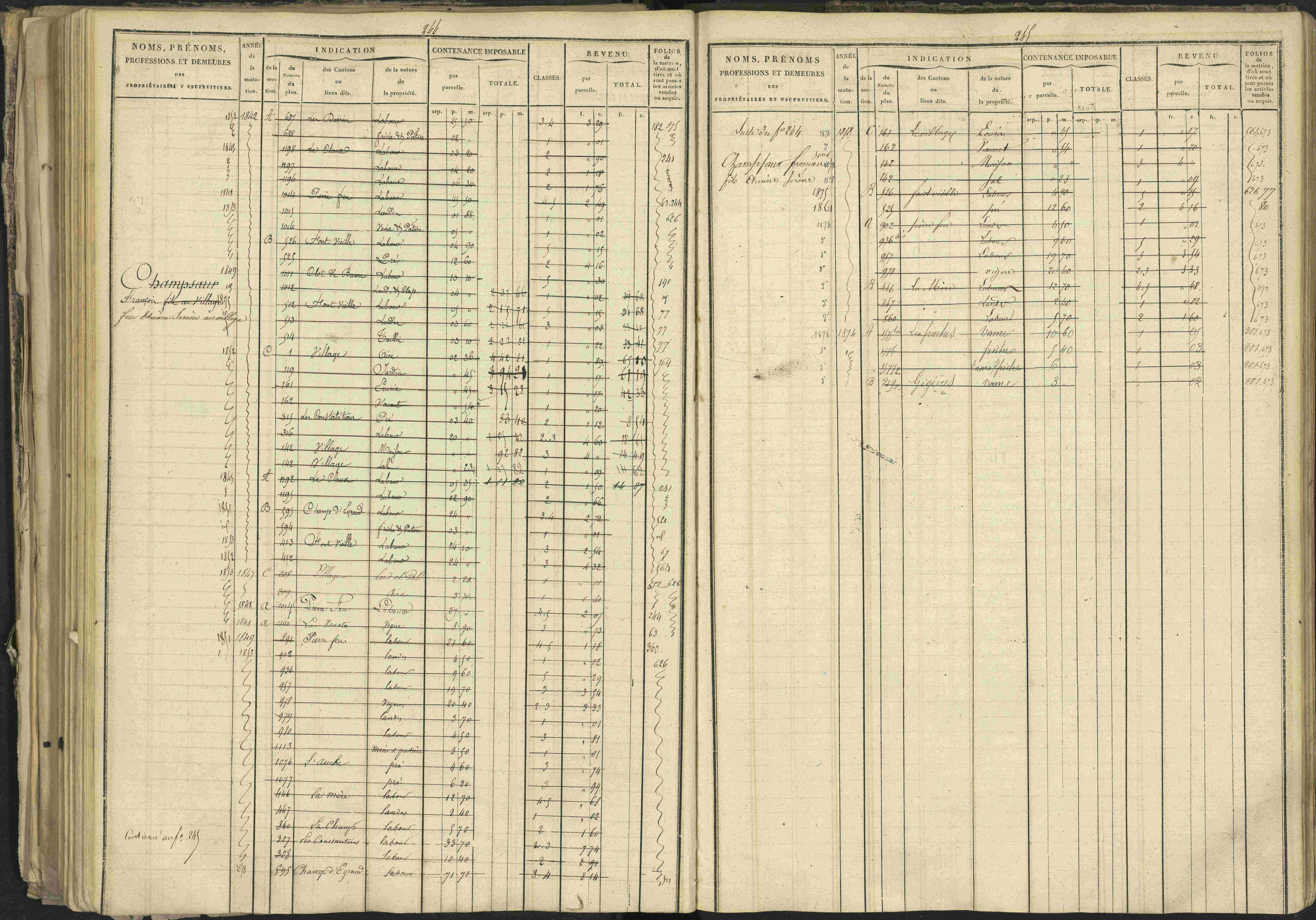 Bréziers - 3 P 273/2 - 3 P 273/2 - Matrice, folios 1-640. 