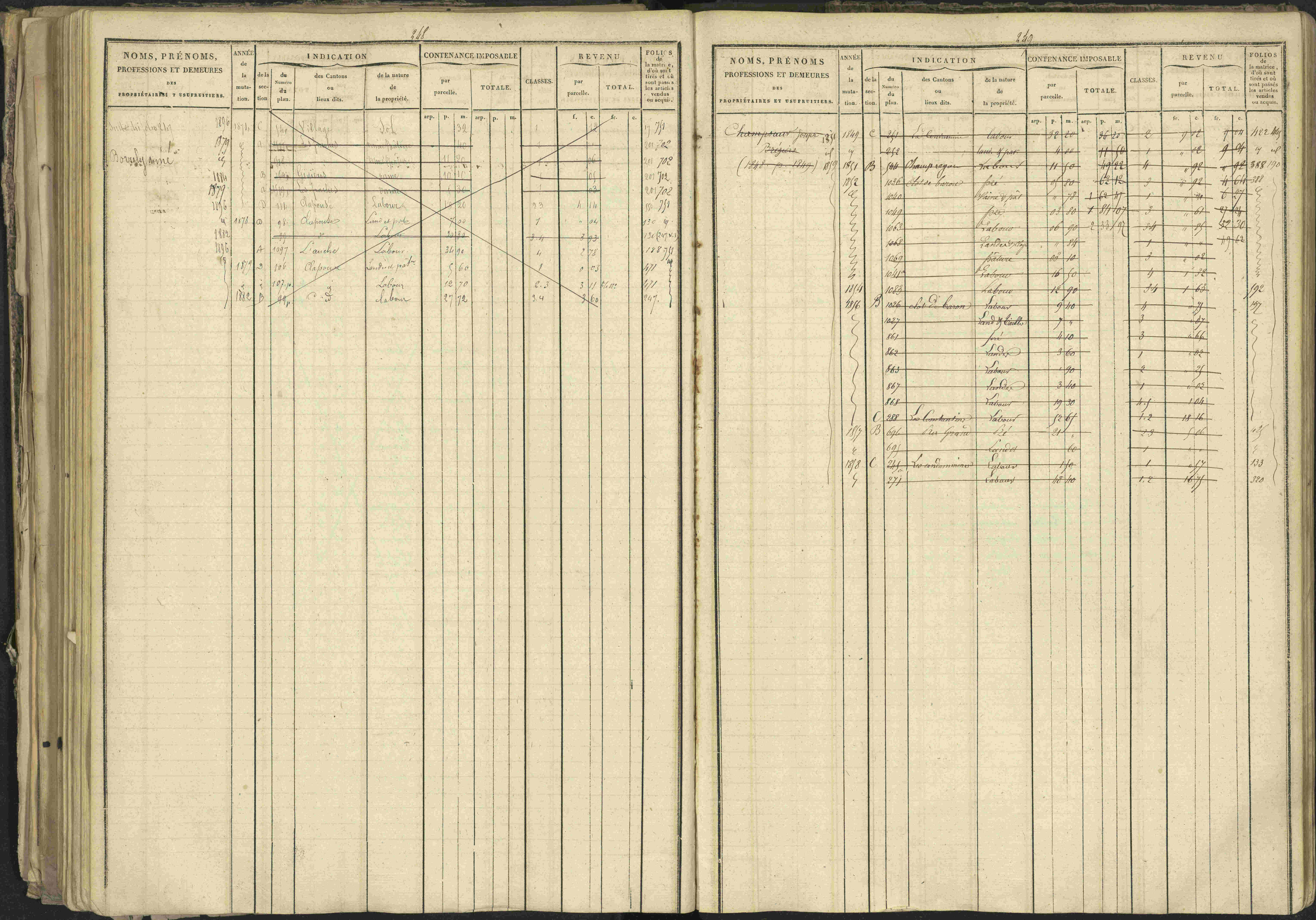 Bréziers - 3 P 273/2 - 3 P 273/2 - Matrice, folios 1-640. 