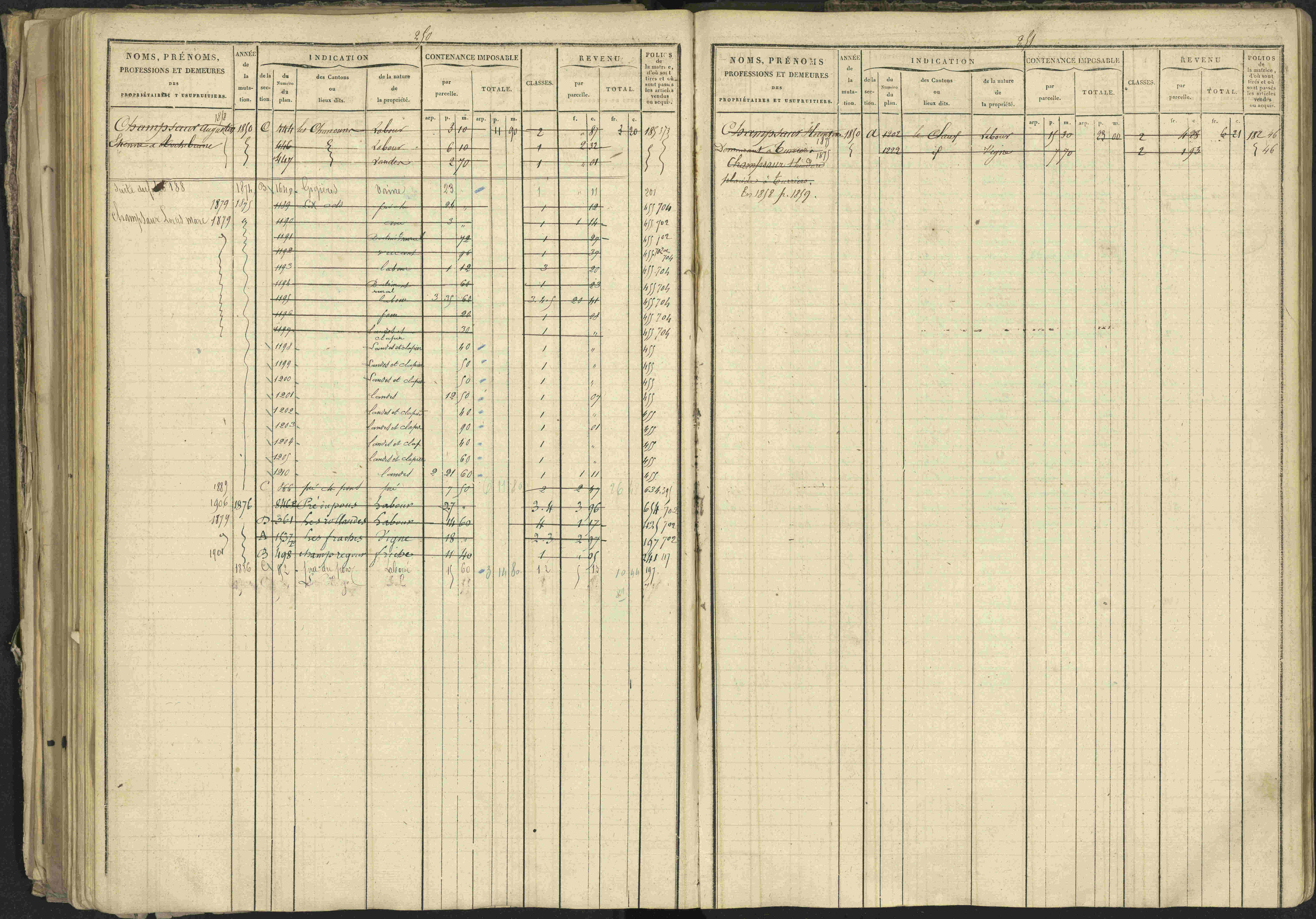 Bréziers - 3 P 273/2 - 3 P 273/2 - Matrice, folios 1-640. 