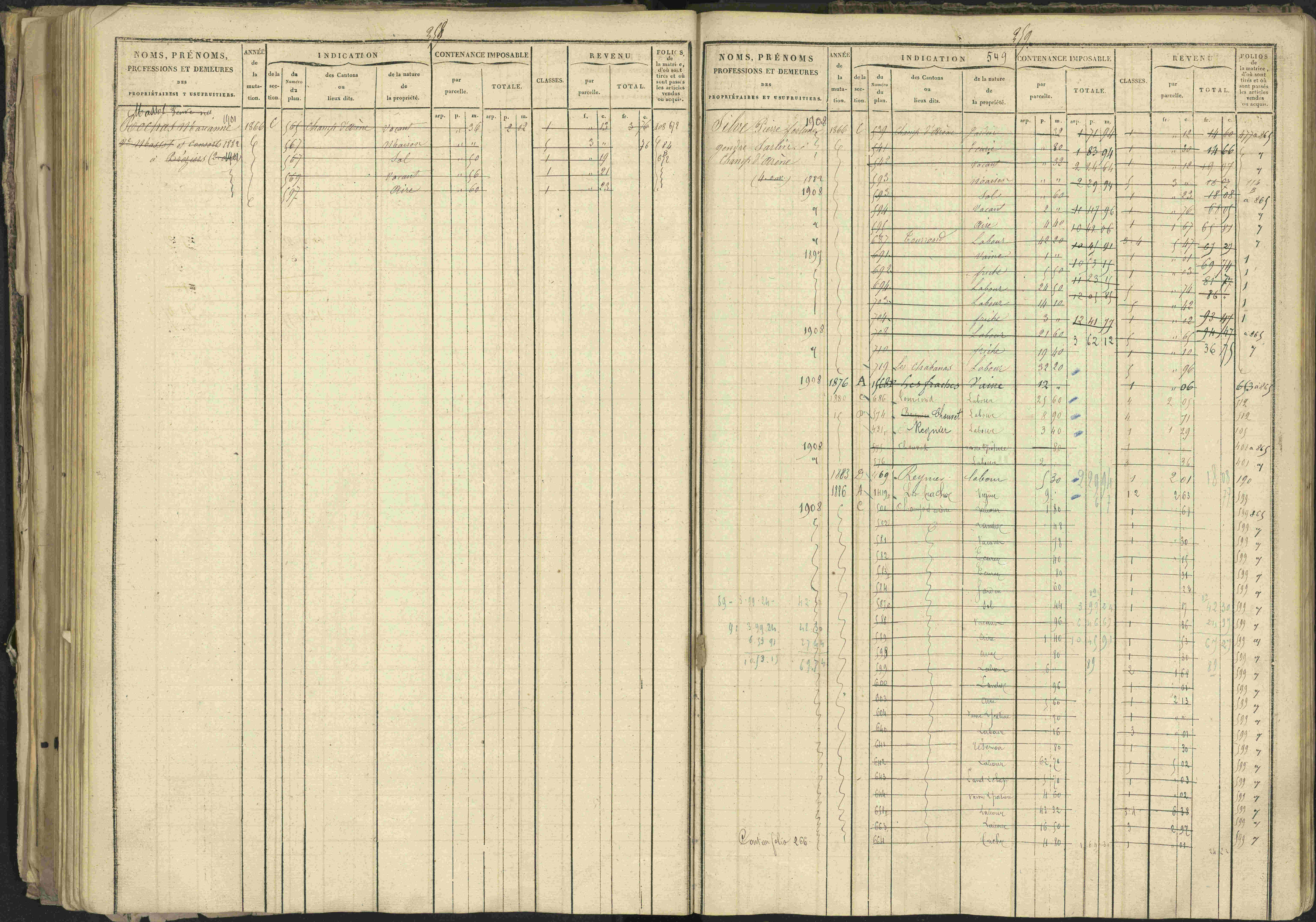 Bréziers - 3 P 273/2 - 3 P 273/2 - Matrice, folios 1-640. 