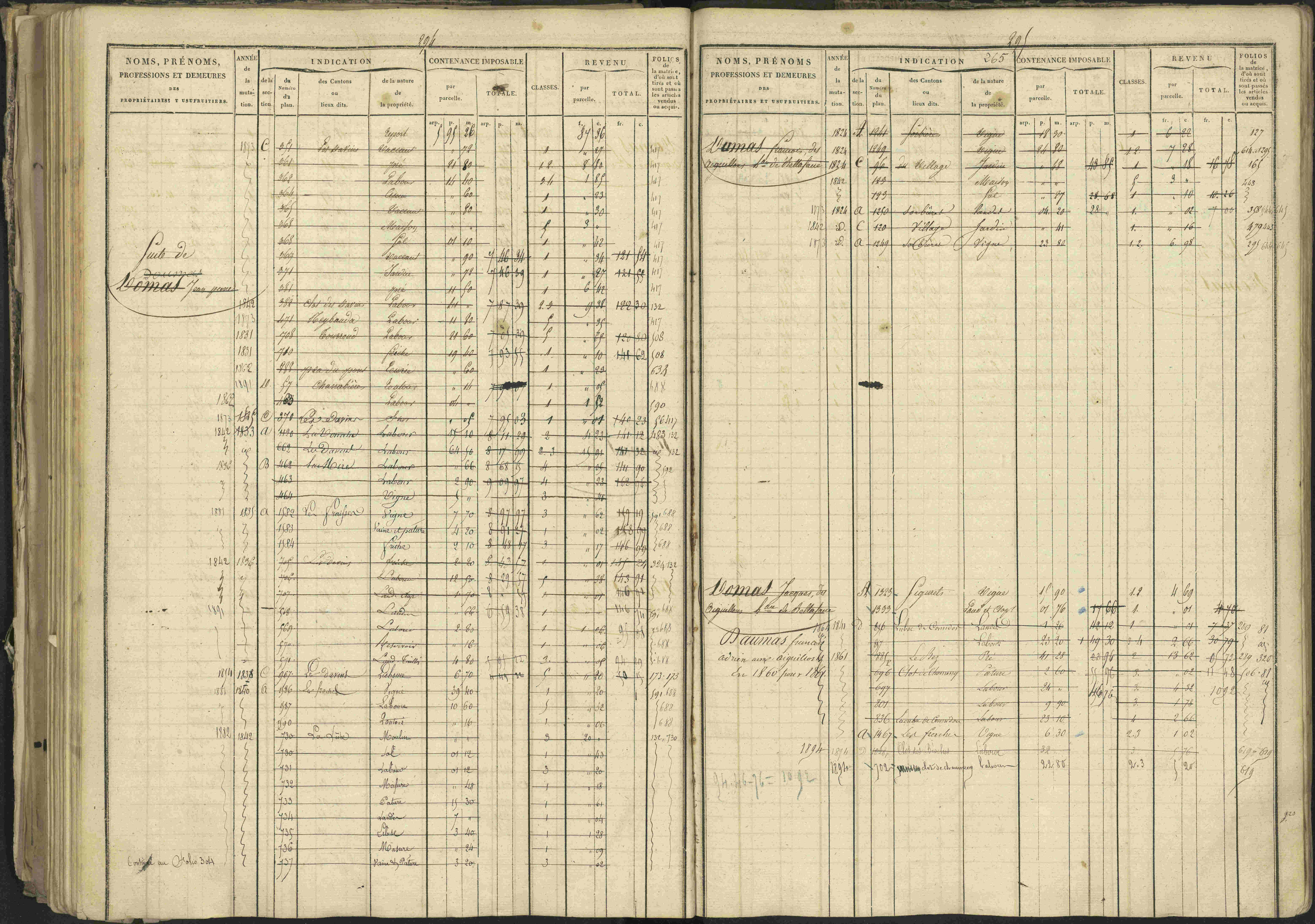 Bréziers - 3 P 273/2 - 3 P 273/2 - Matrice, folios 1-640. 