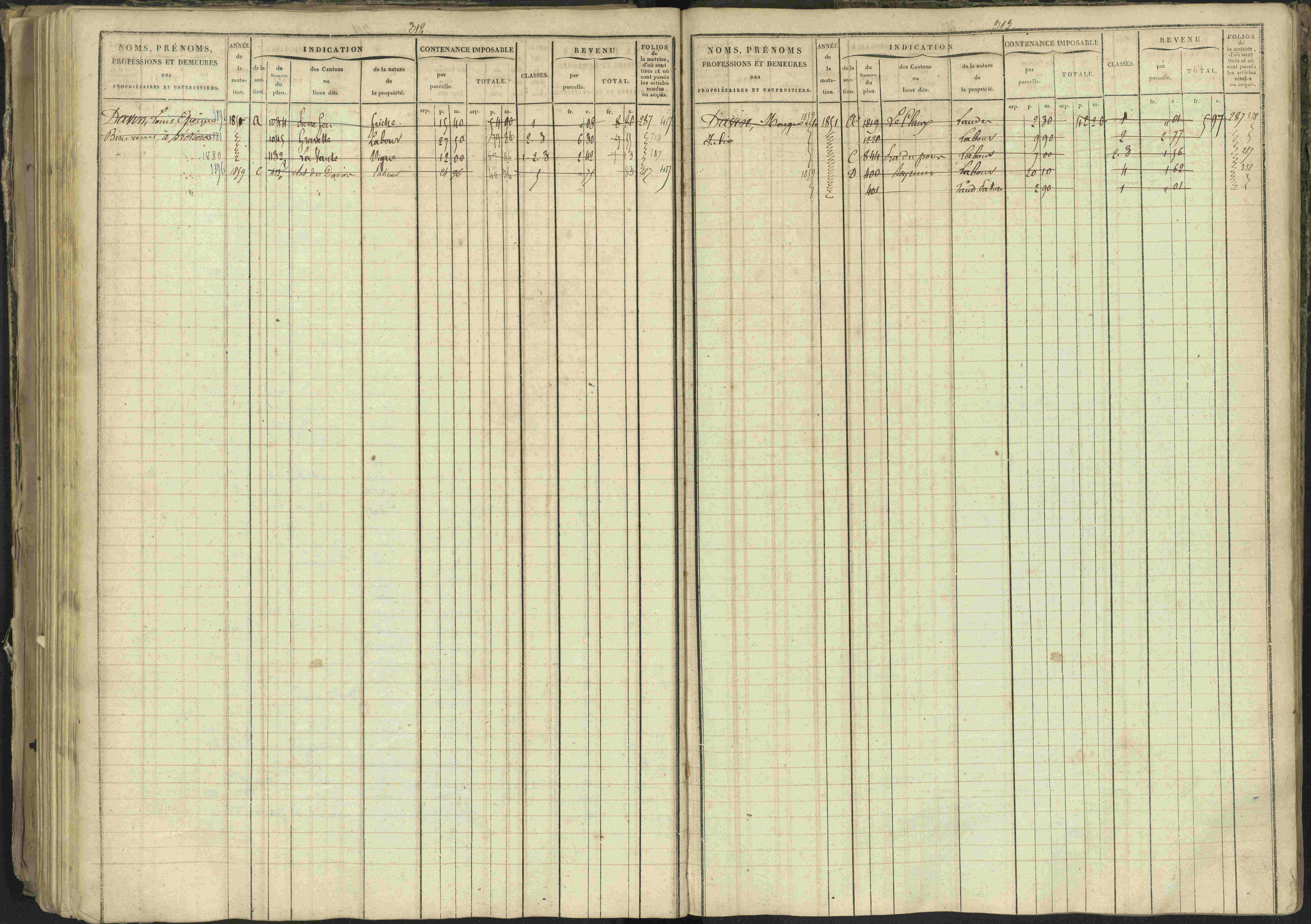 Bréziers - 3 P 273/2 - 3 P 273/2 - Matrice, folios 1-640. 