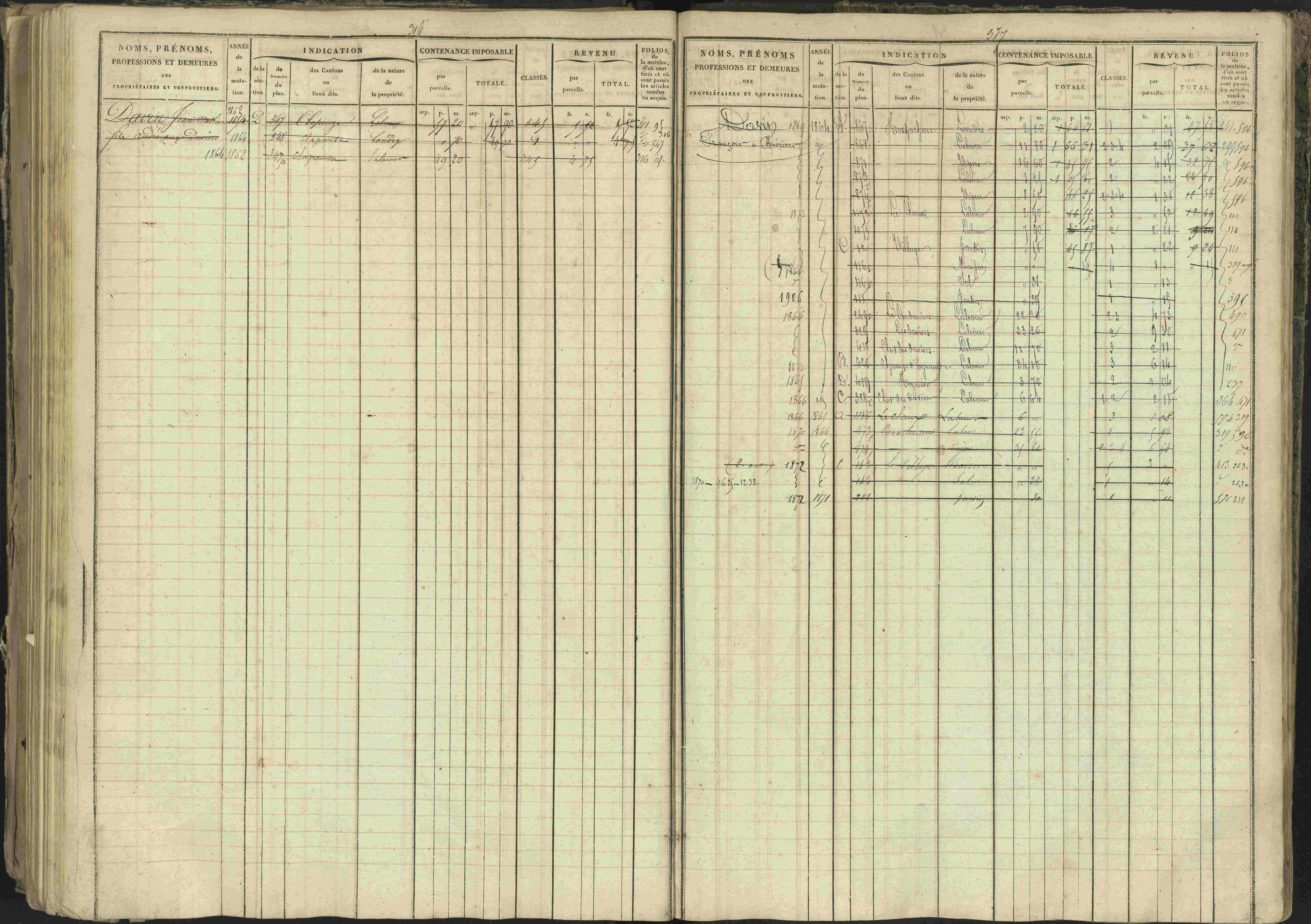 Bréziers - 3 P 273/2 - 3 P 273/2 - Matrice, folios 1-640. 