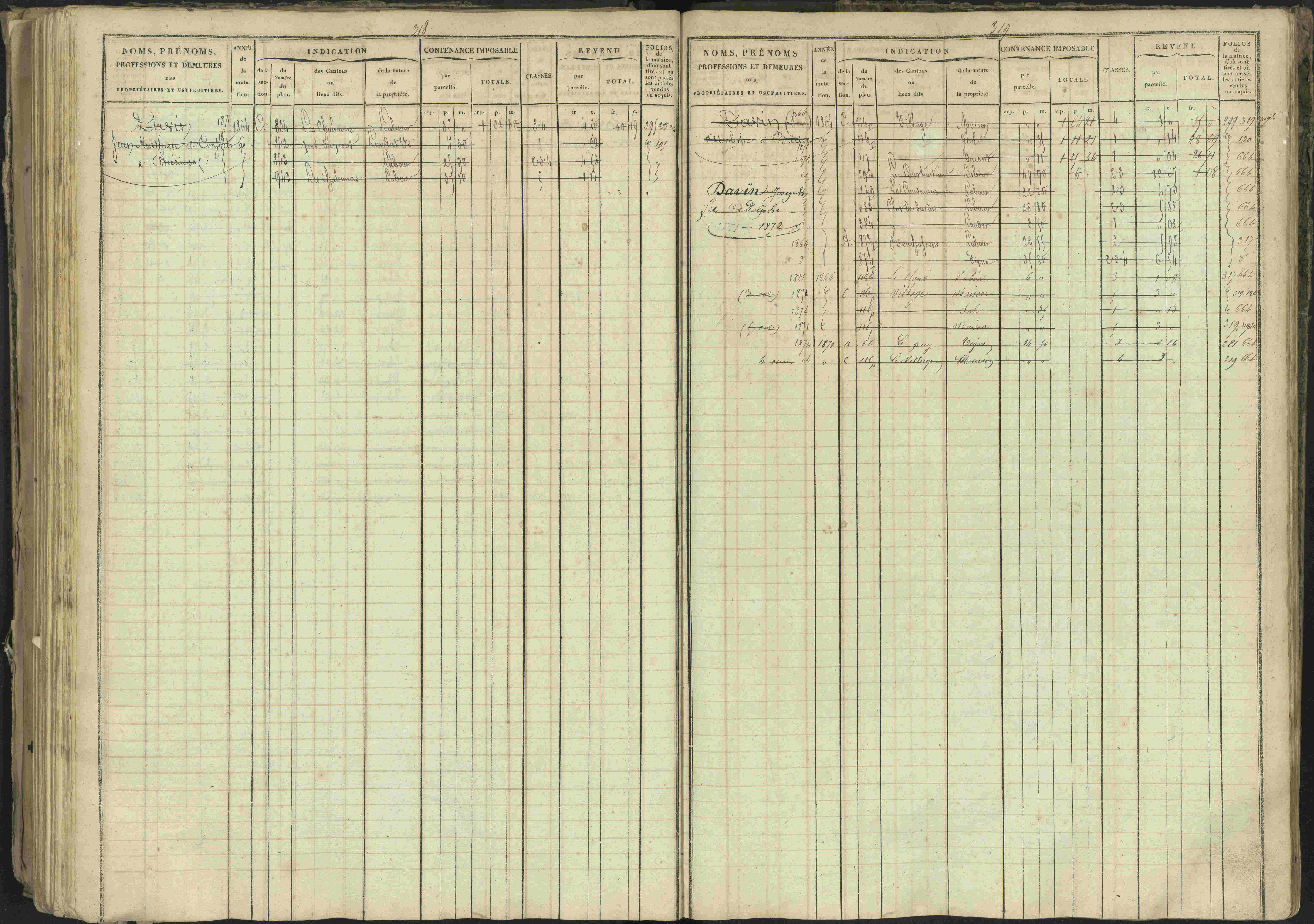 Bréziers - 3 P 273/2 - 3 P 273/2 - Matrice, folios 1-640. 