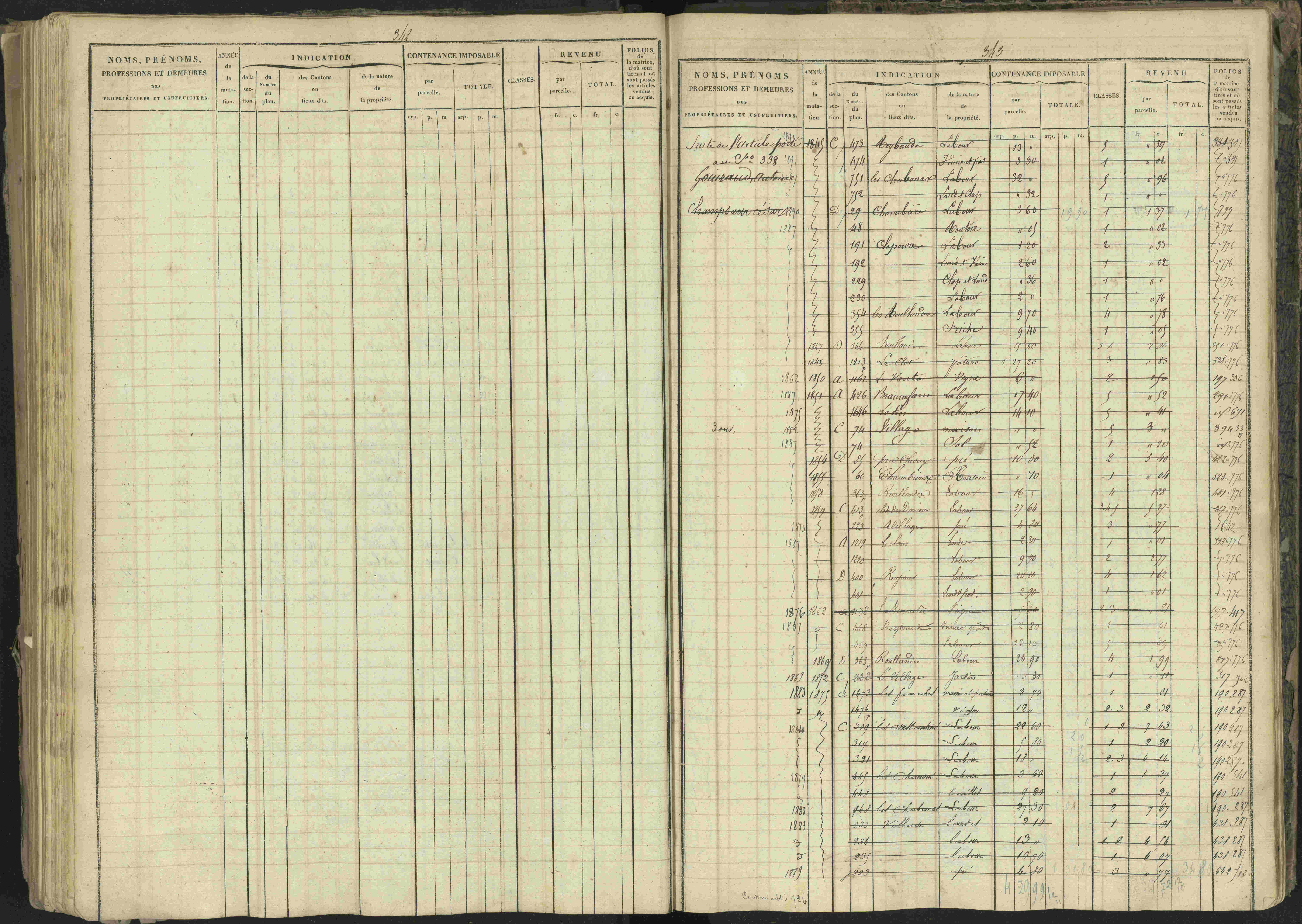 Bréziers - 3 P 273/2 - 3 P 273/2 - Matrice, folios 1-640. 