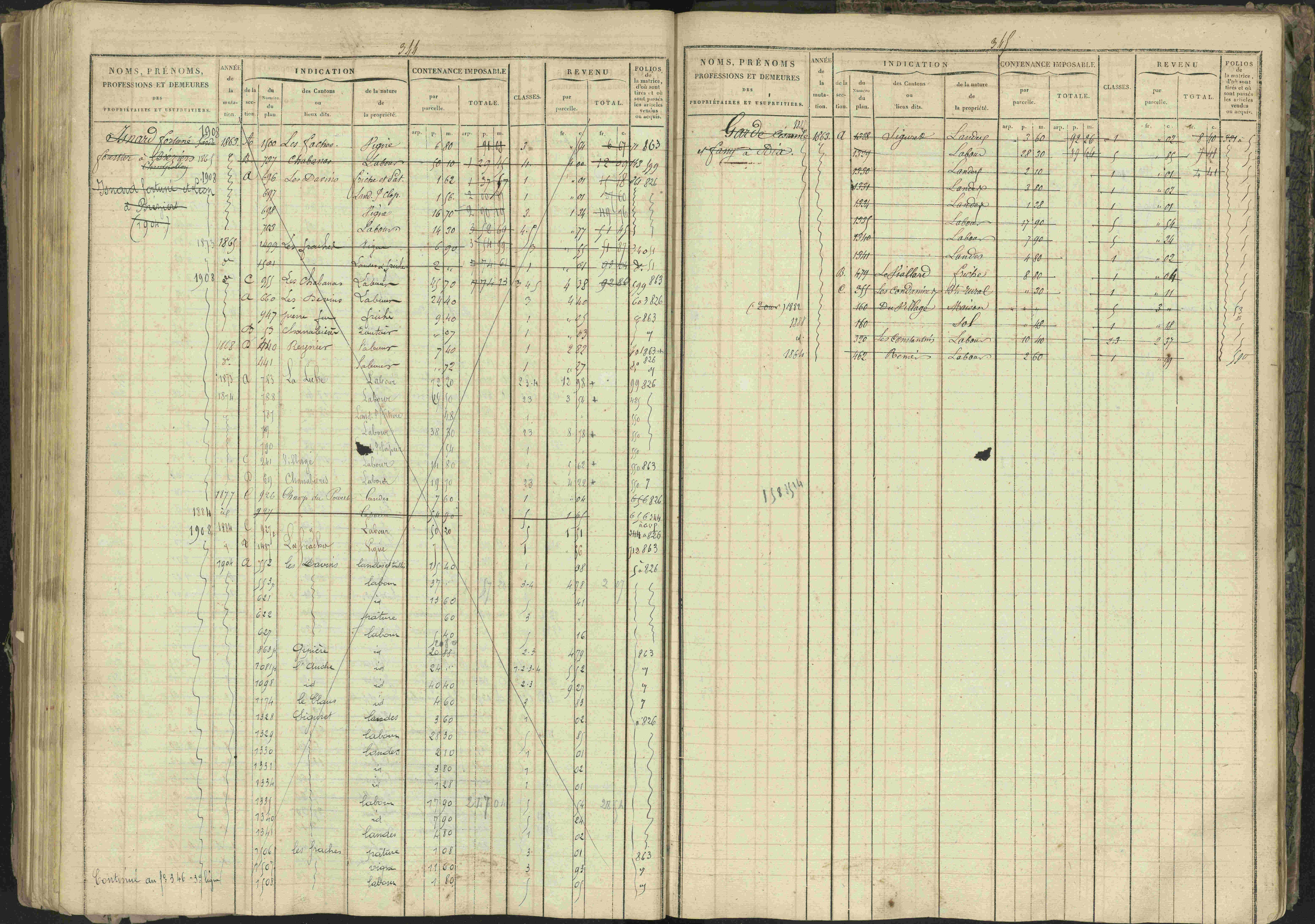 Bréziers - 3 P 273/2 - 3 P 273/2 - Matrice, folios 1-640. 