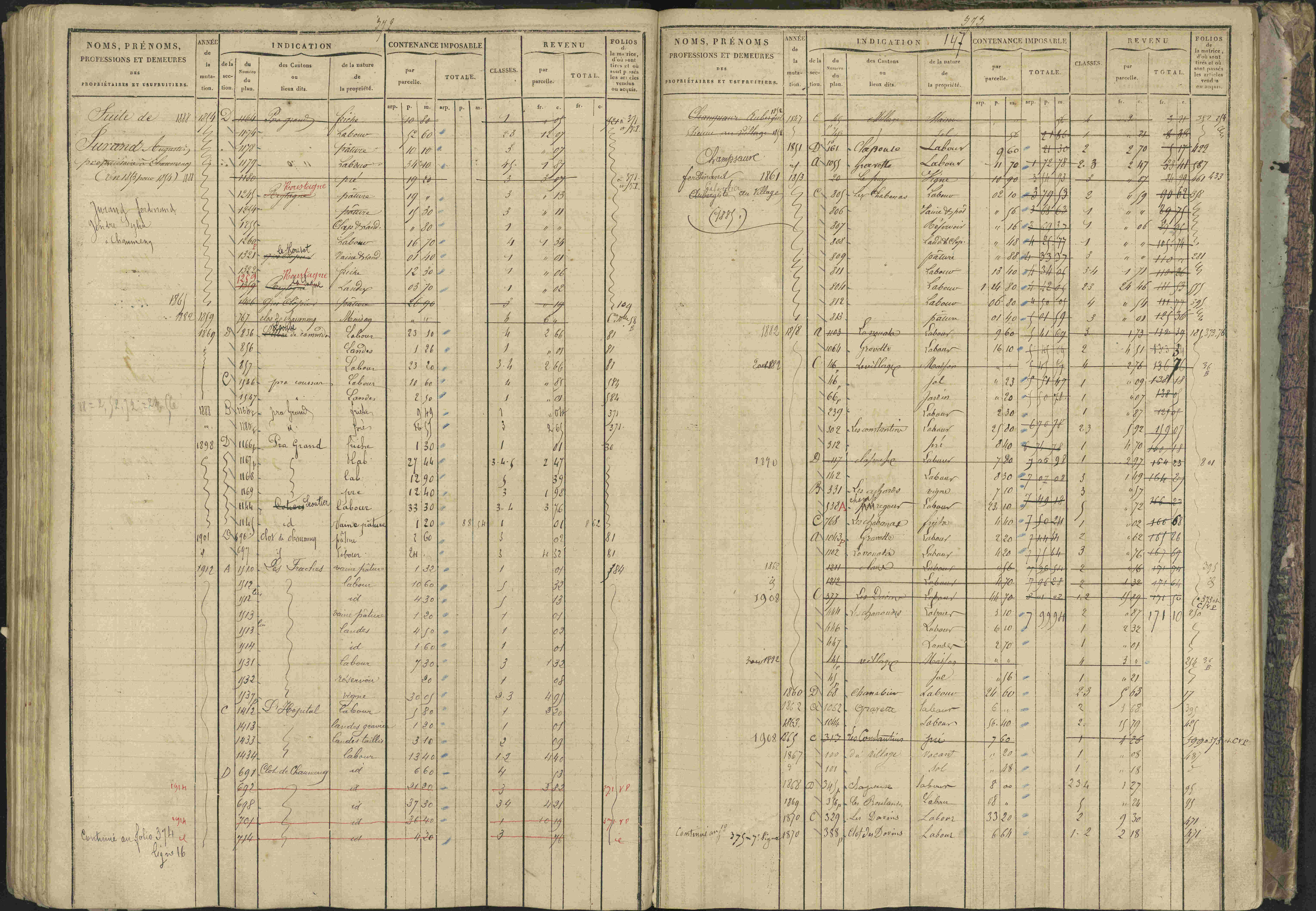 Bréziers - 3 P 273/2 - 3 P 273/2 - Matrice, folios 1-640. 