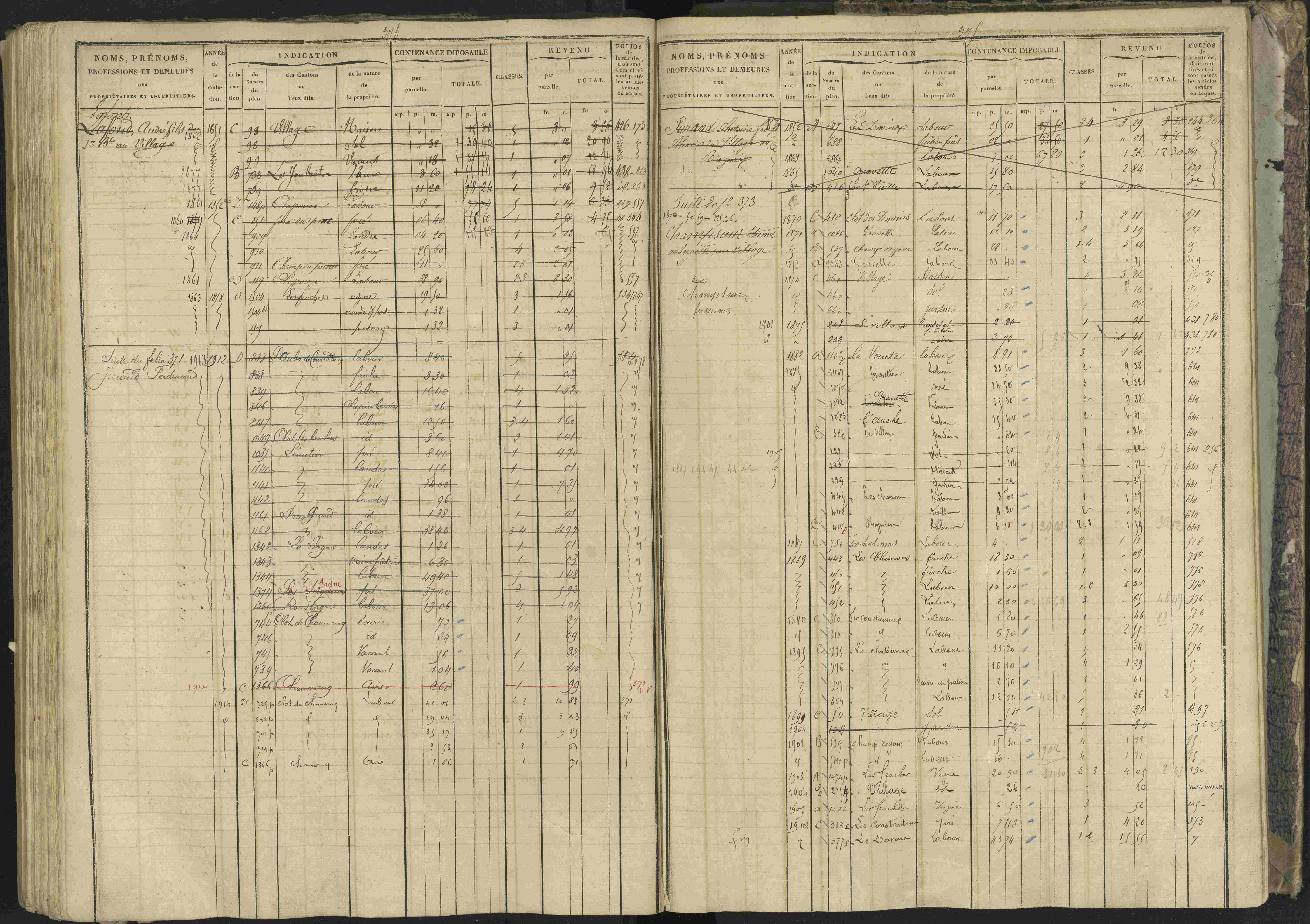 Bréziers - 3 P 273/2 - 3 P 273/2 - Matrice, folios 1-640. 