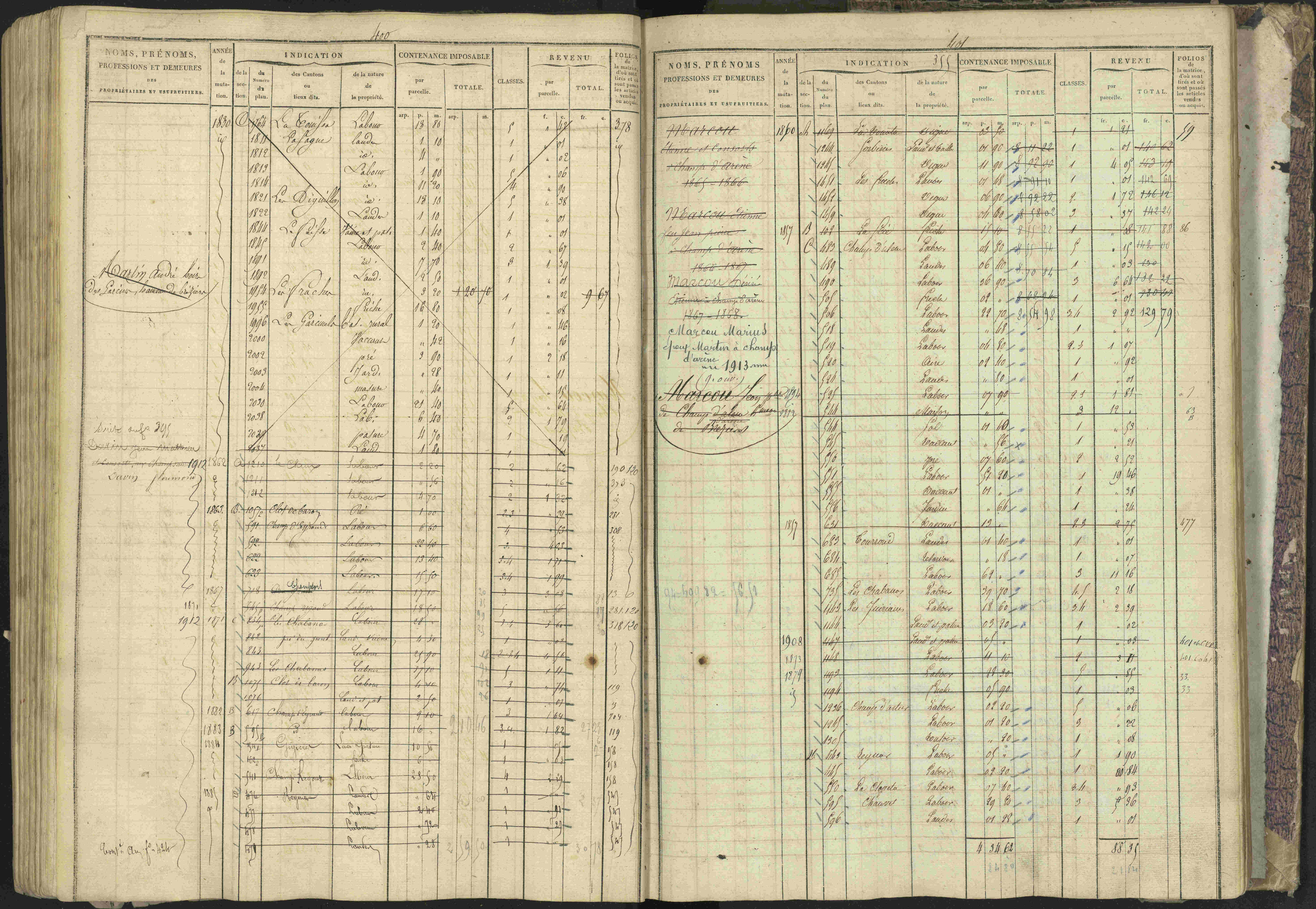 Bréziers - 3 P 273/2 - 3 P 273/2 - Matrice, folios 1-640. 