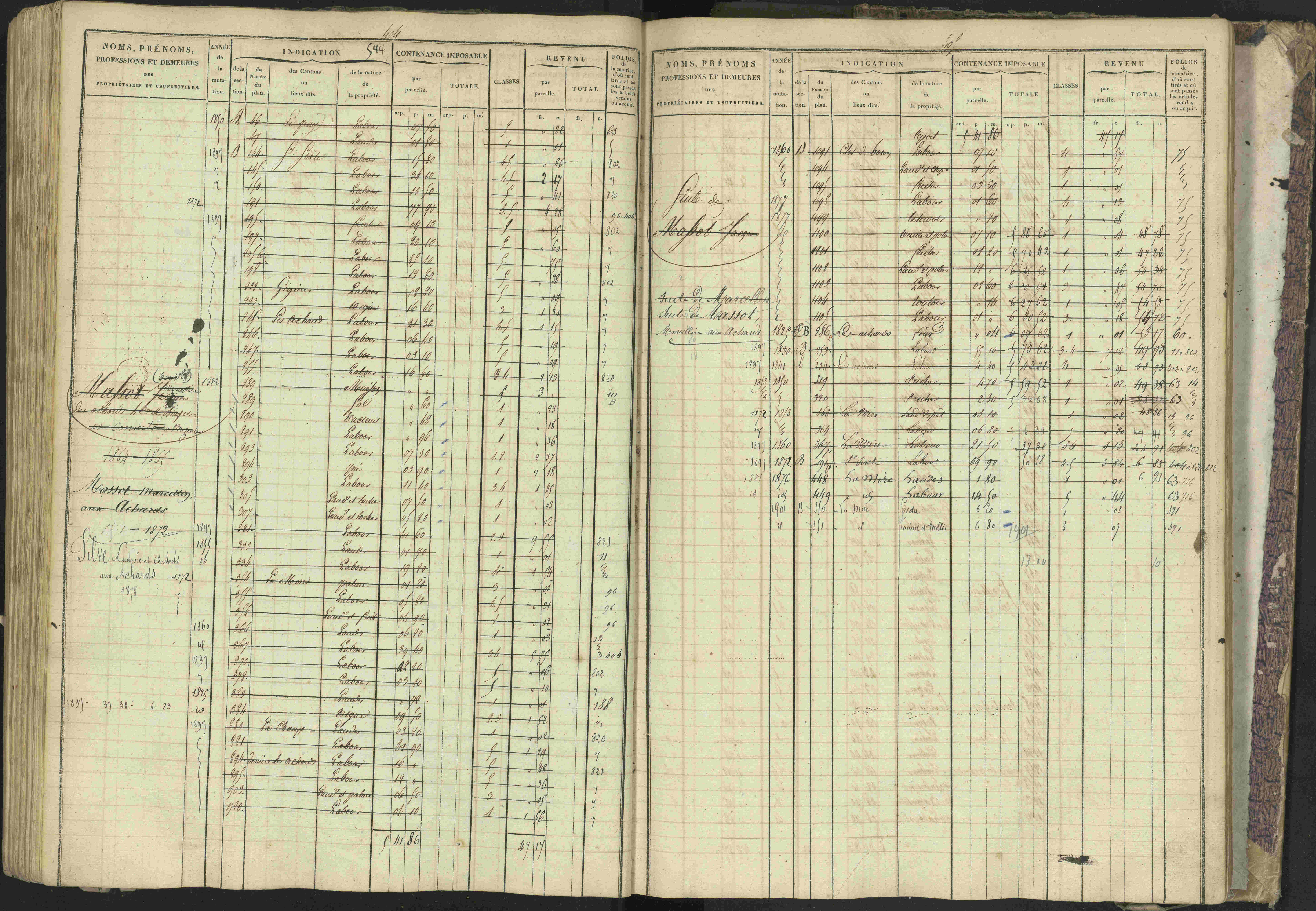 Bréziers - 3 P 273/2 - 3 P 273/2 - Matrice, folios 1-640. 