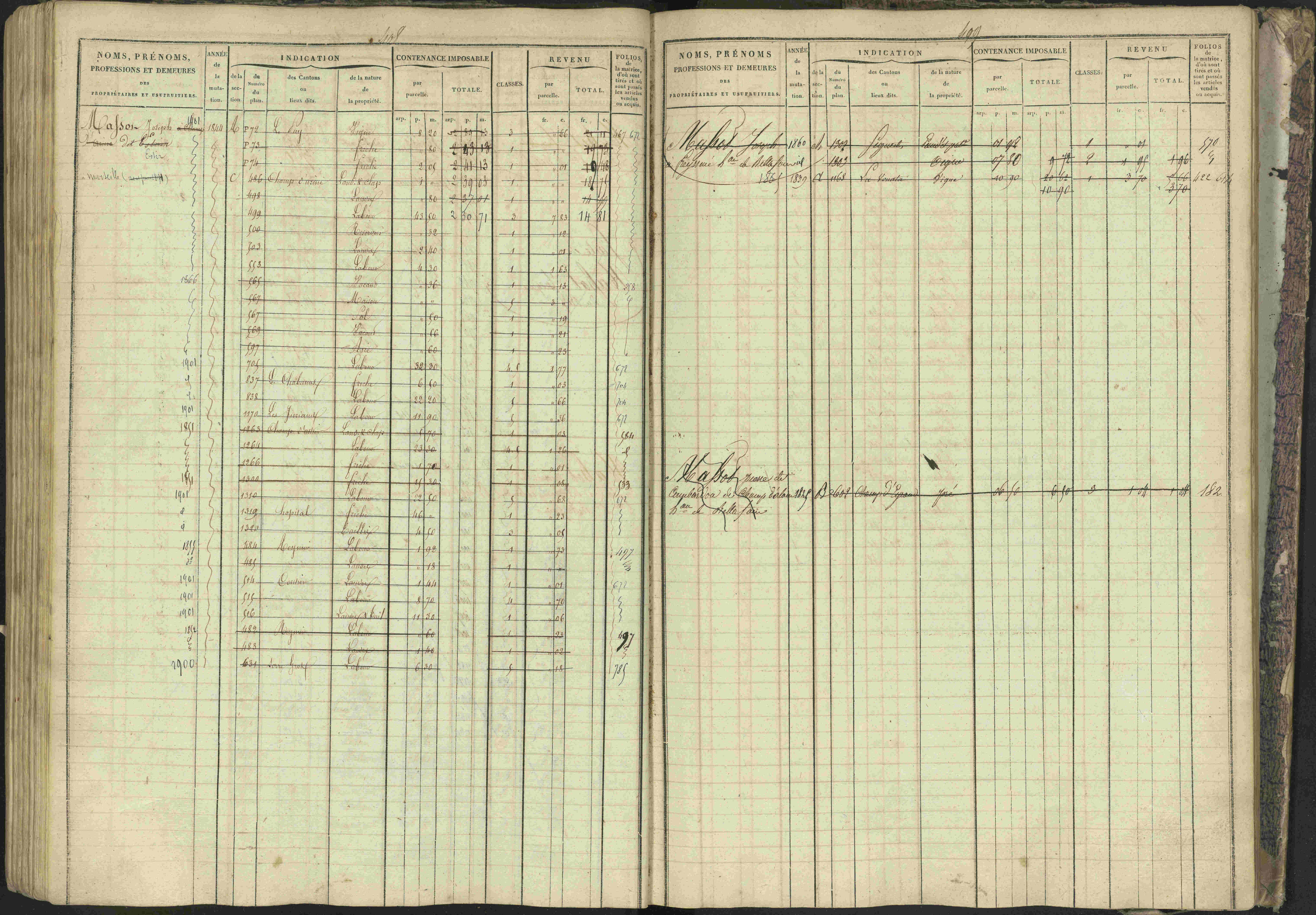 Bréziers - 3 P 273/2 - 3 P 273/2 - Matrice, folios 1-640. 