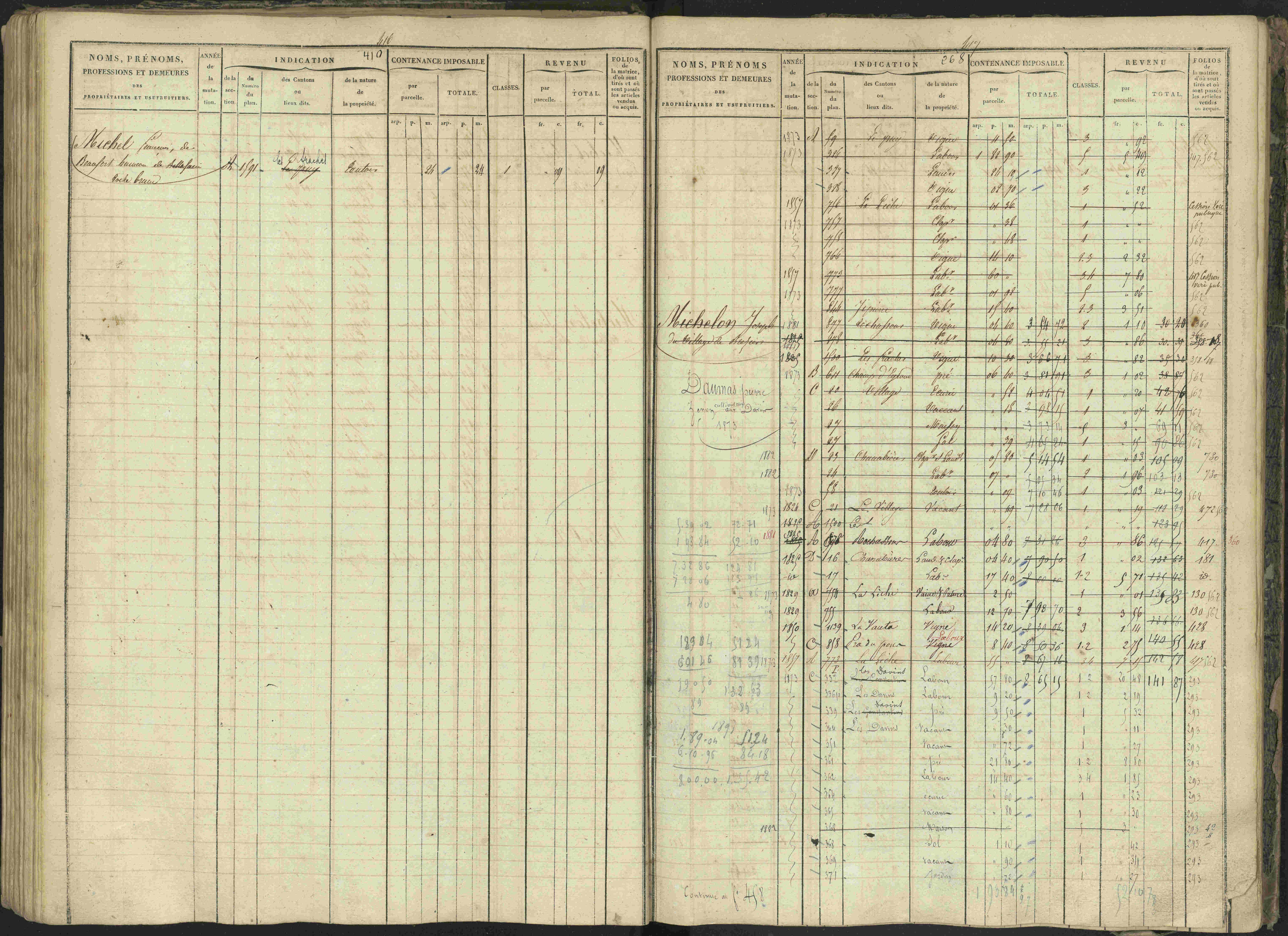 Bréziers - 3 P 273/2 - 3 P 273/2 - Matrice, folios 1-640. 