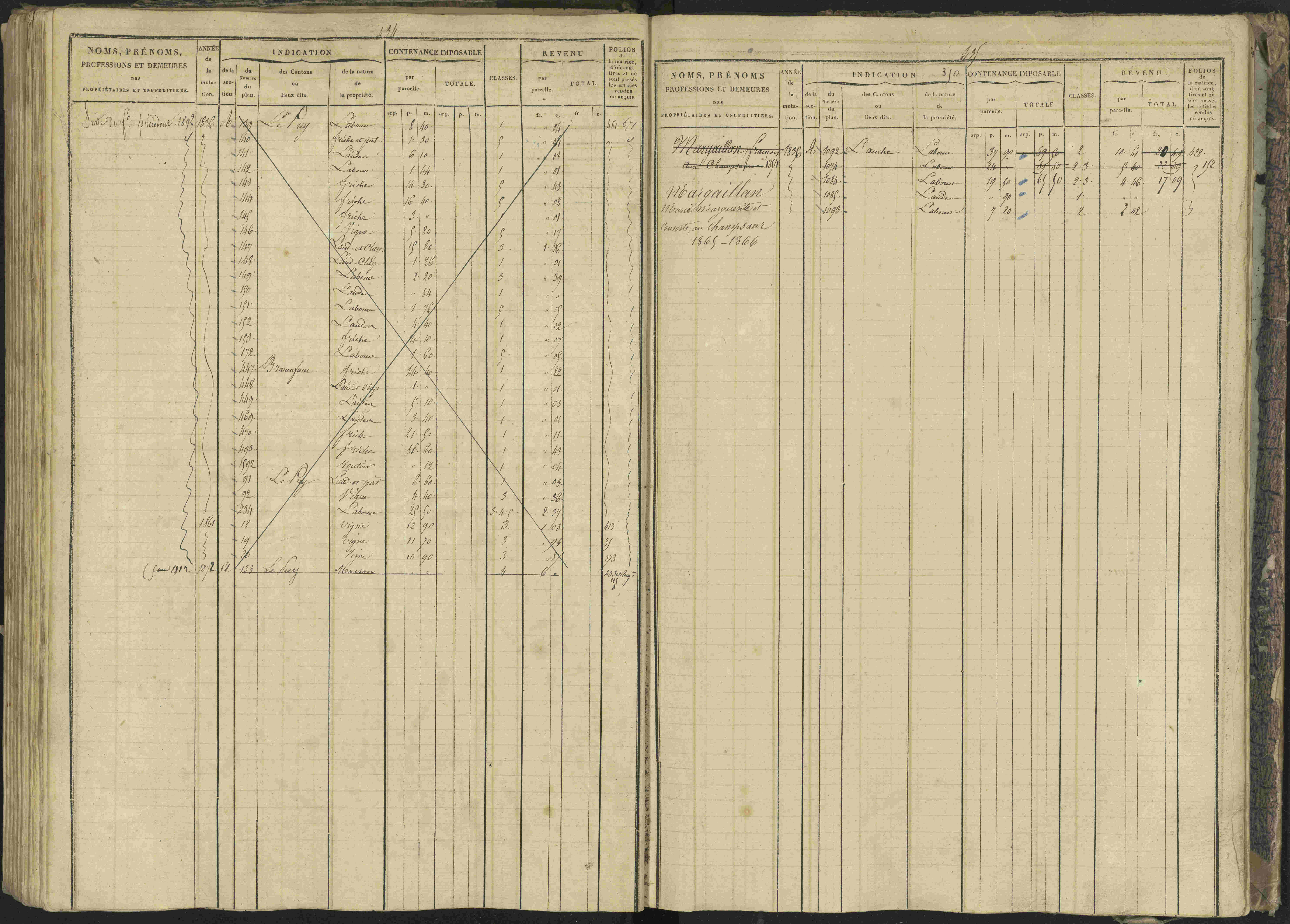 Bréziers - 3 P 273/2 - 3 P 273/2 - Matrice, folios 1-640. 