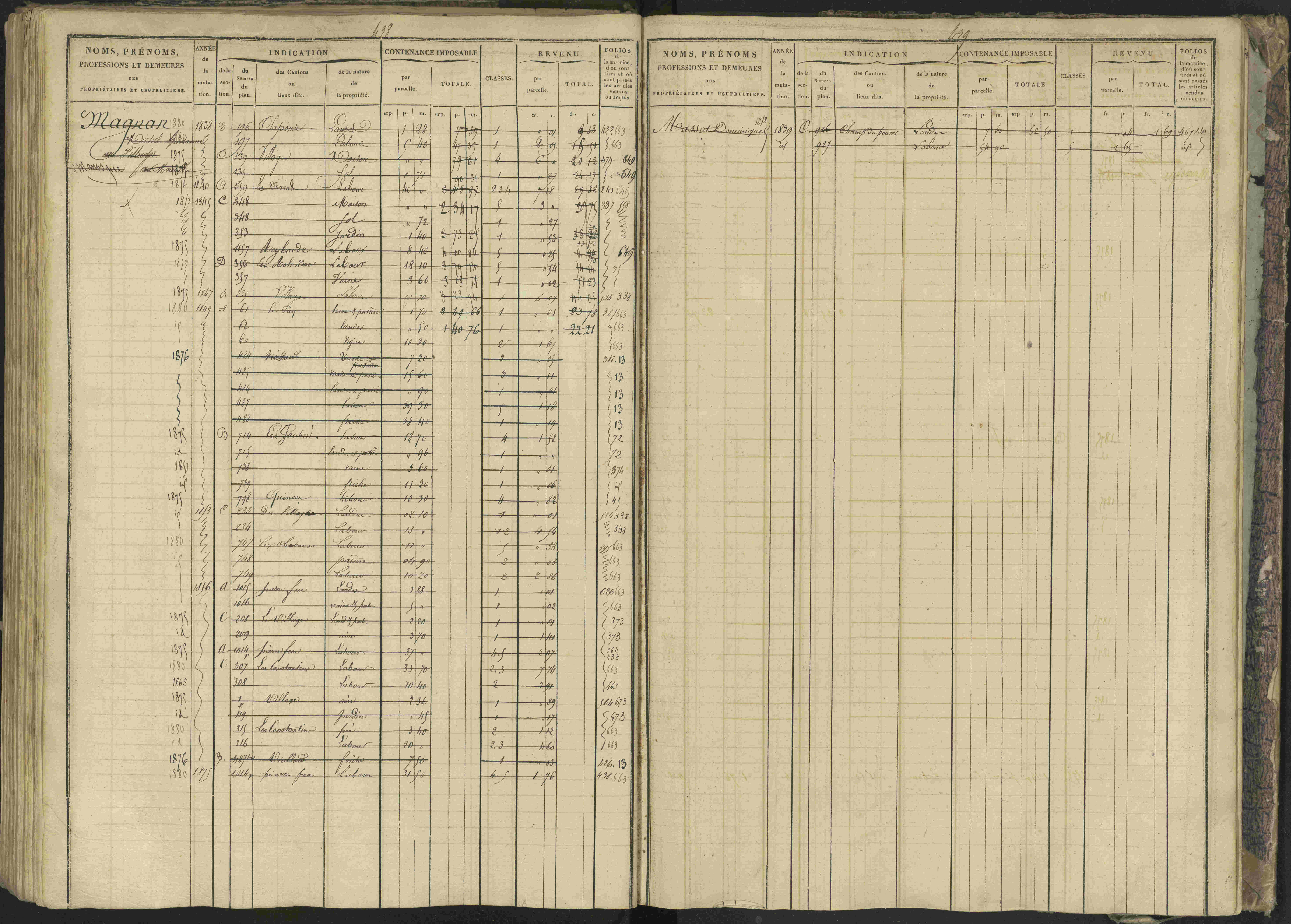 Bréziers - 3 P 273/2 - 3 P 273/2 - Matrice, folios 1-640. 