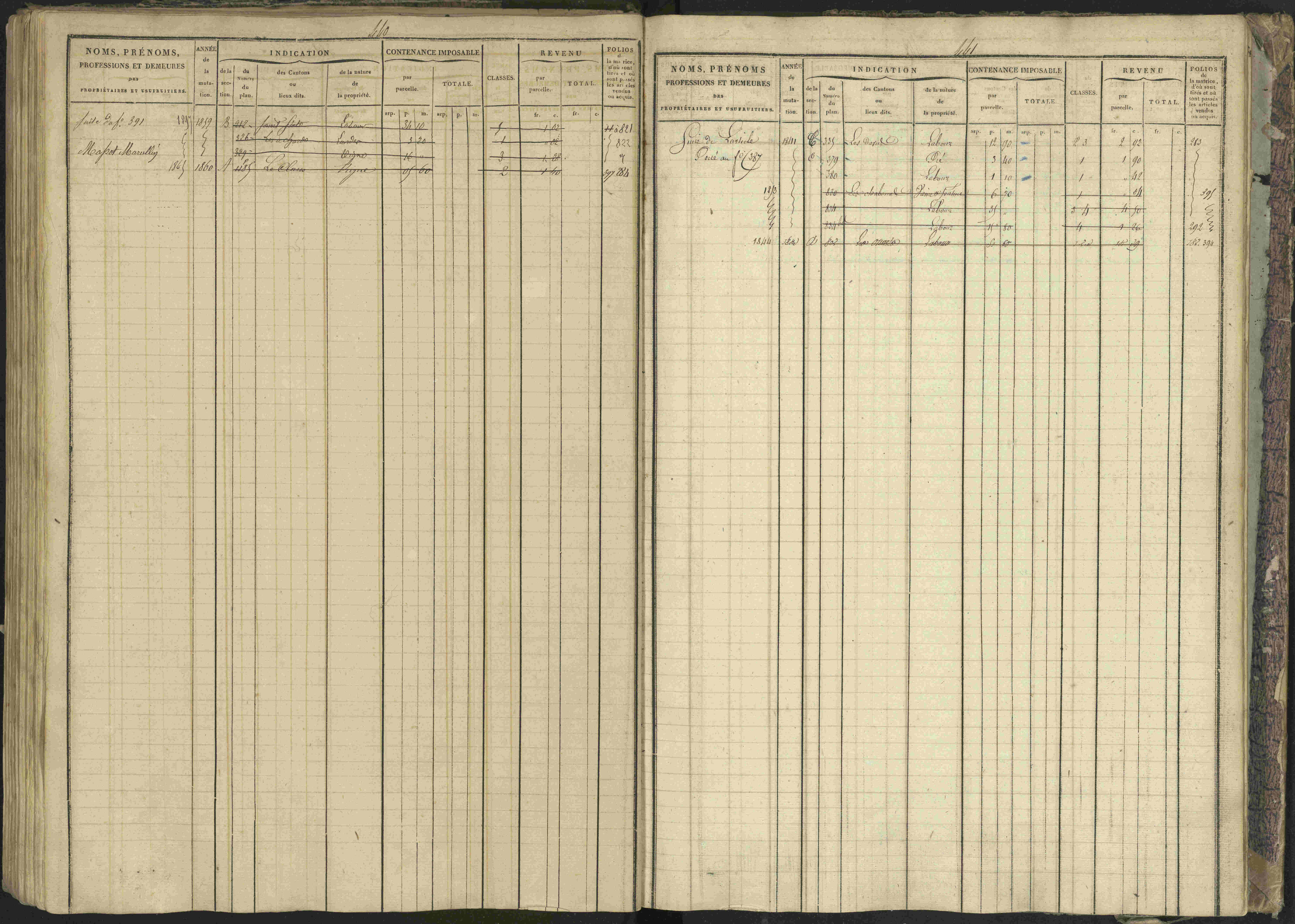 Bréziers - 3 P 273/2 - 3 P 273/2 - Matrice, folios 1-640. 