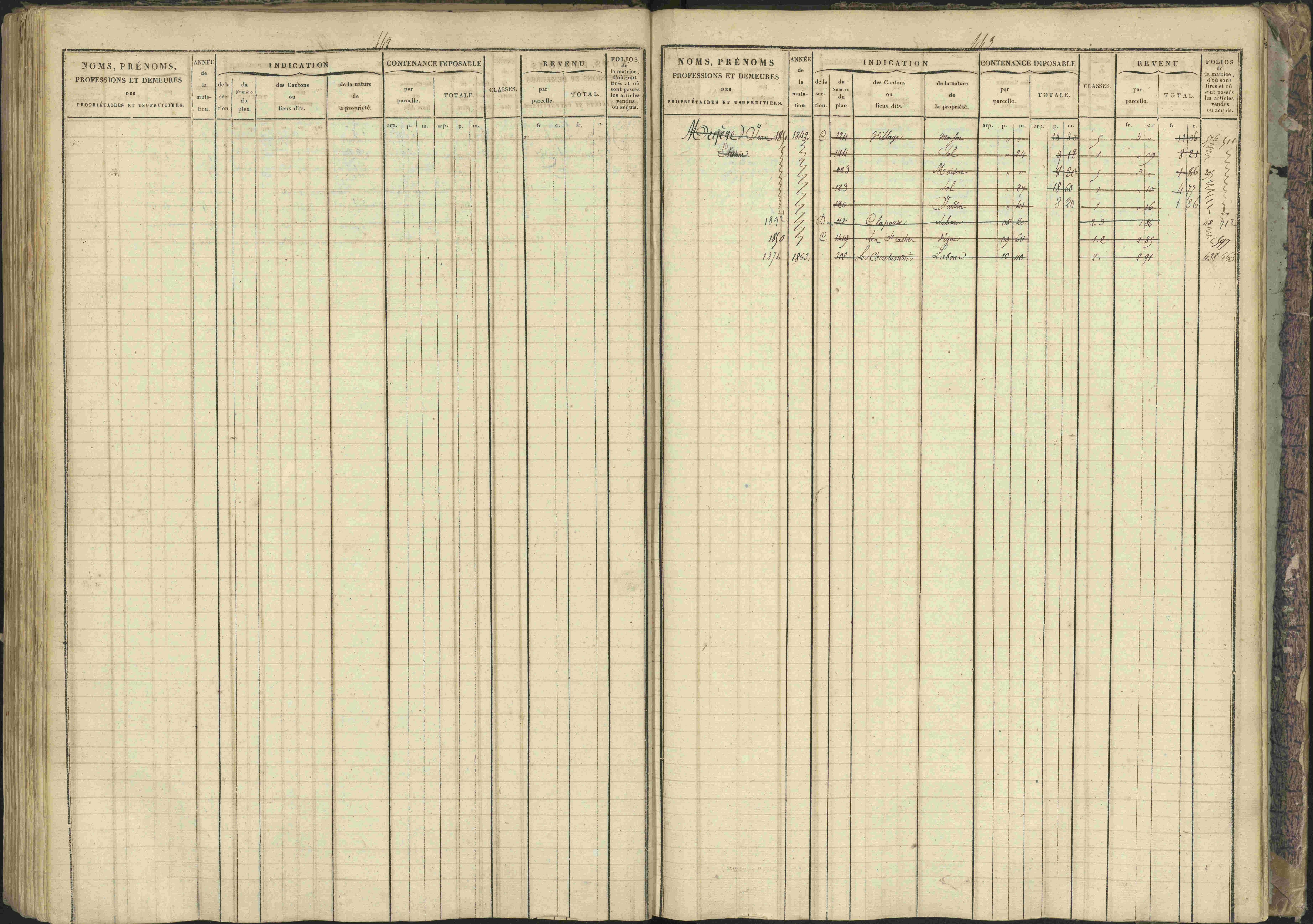 Bréziers - 3 P 273/2 - 3 P 273/2 - Matrice, folios 1-640. 
