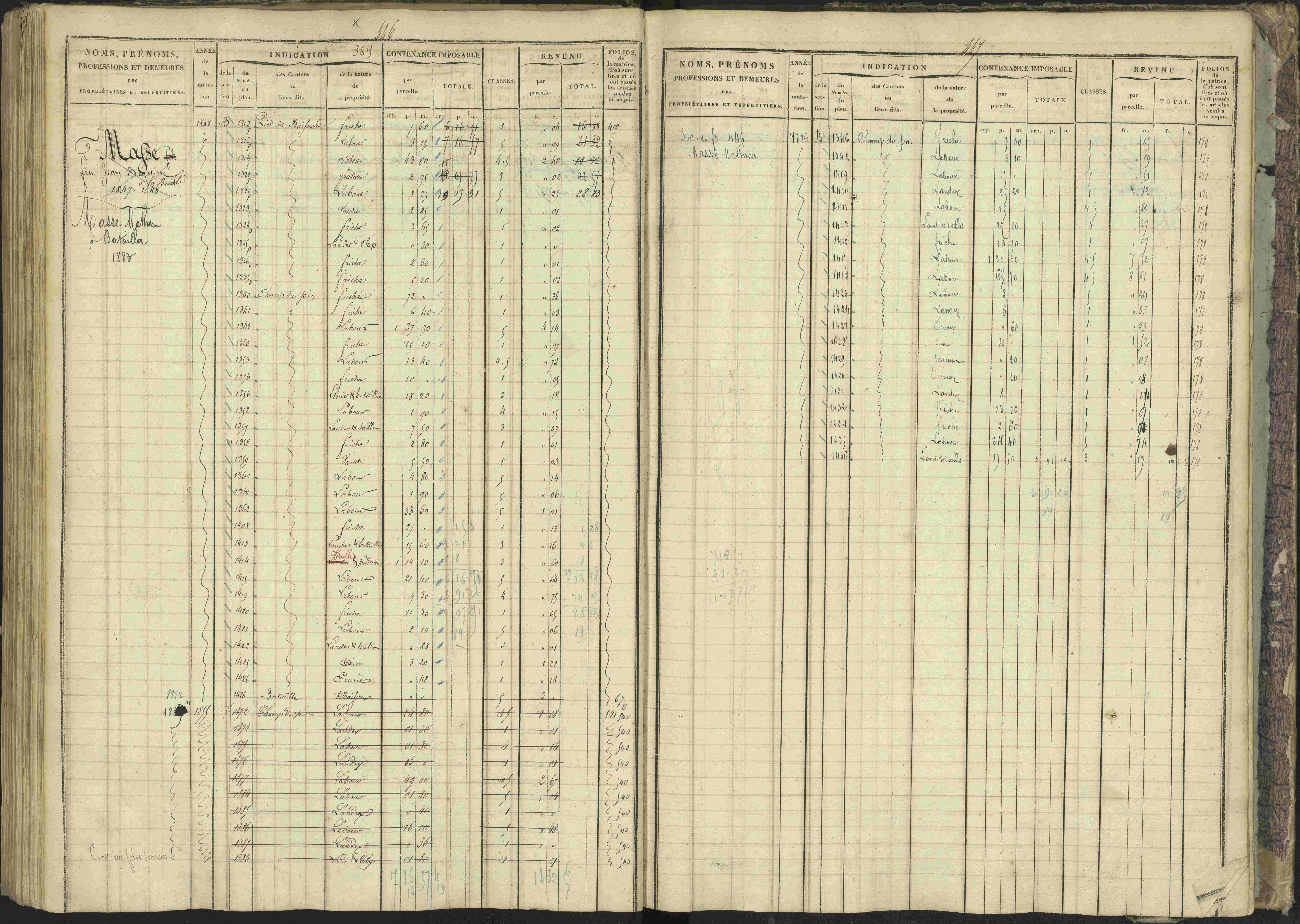 Bréziers - 3 P 273/2 - 3 P 273/2 - Matrice, folios 1-640. 