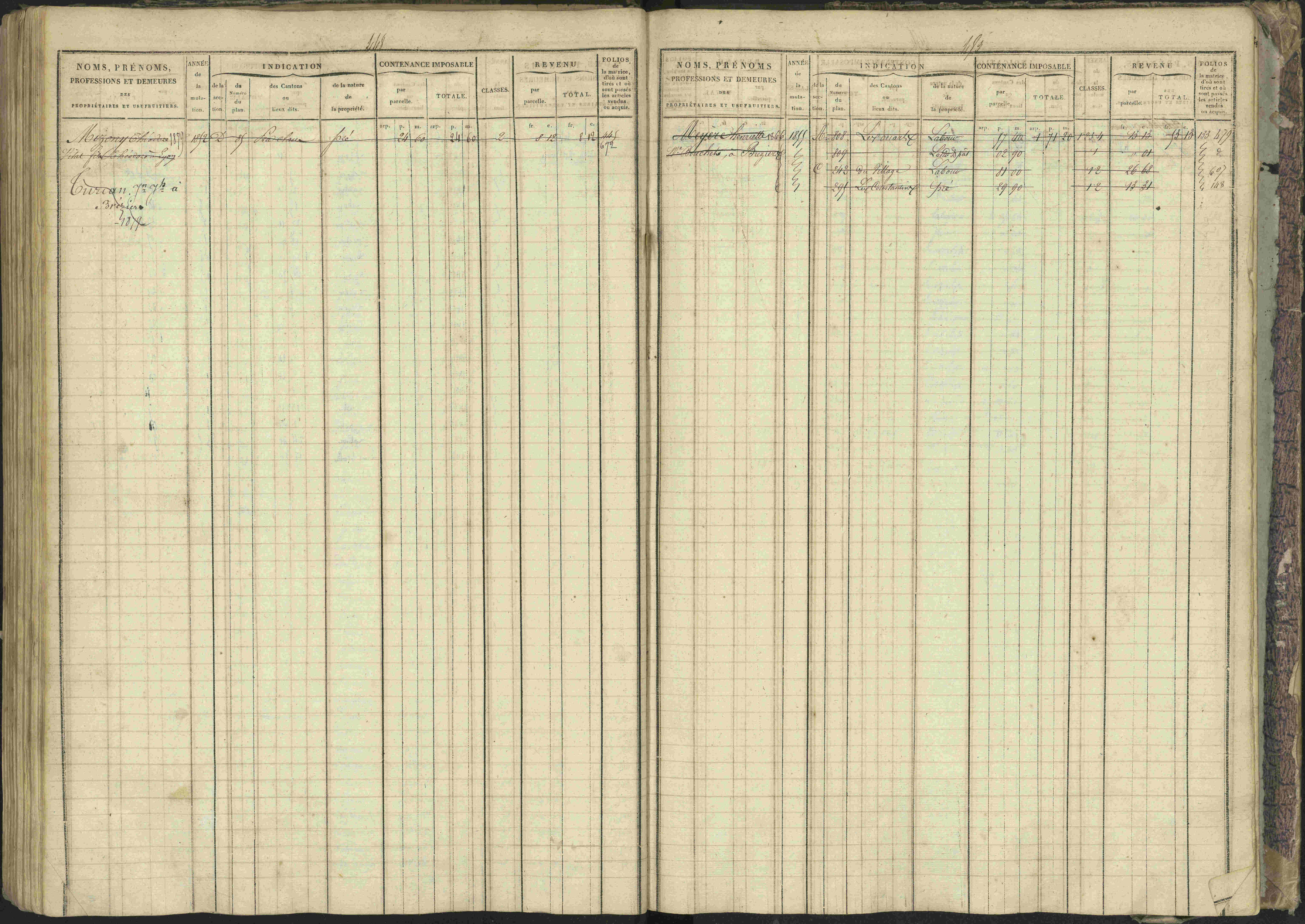 Bréziers - 3 P 273/2 - 3 P 273/2 - Matrice, folios 1-640. 