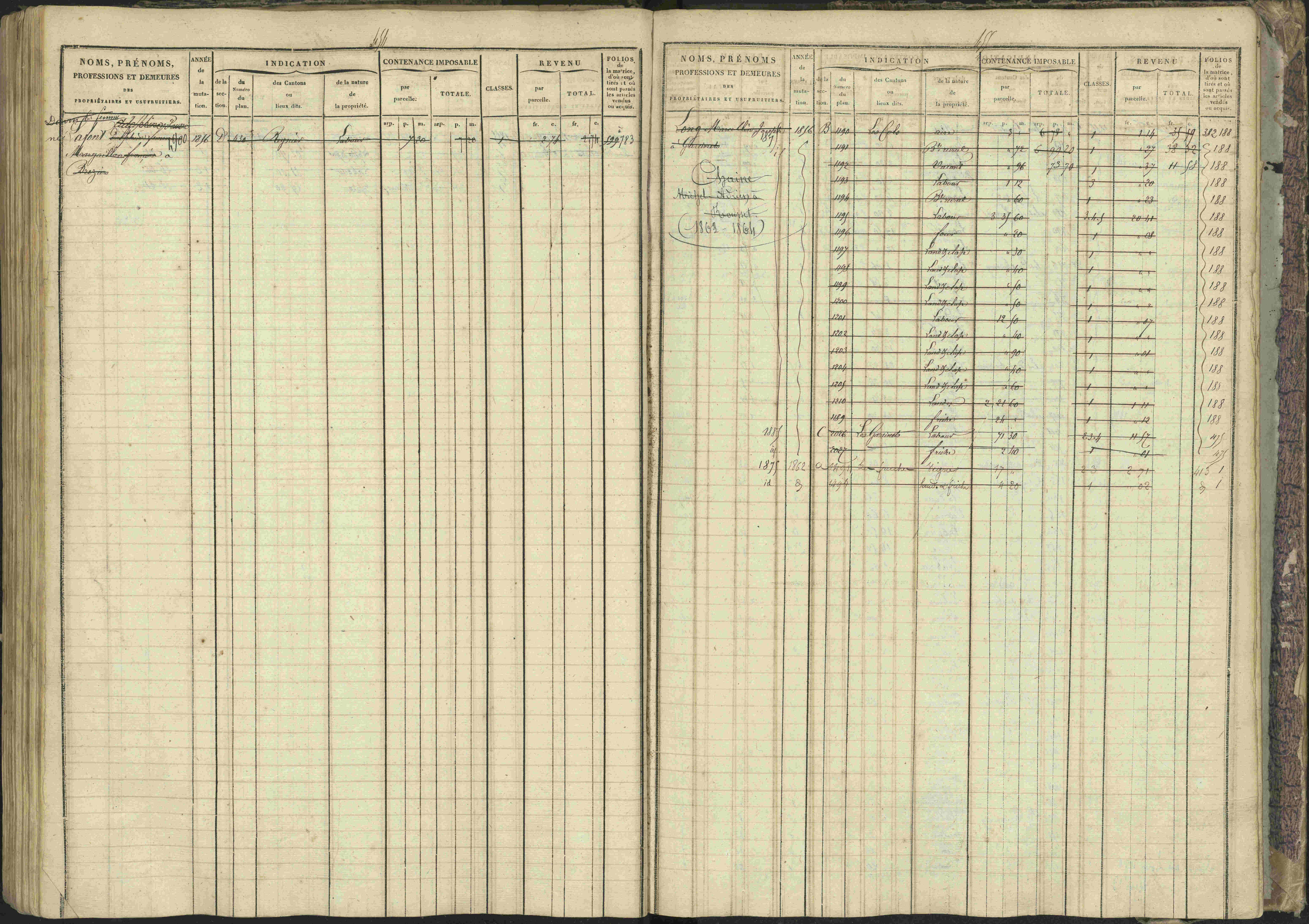Bréziers - 3 P 273/2 - 3 P 273/2 - Matrice, folios 1-640. 