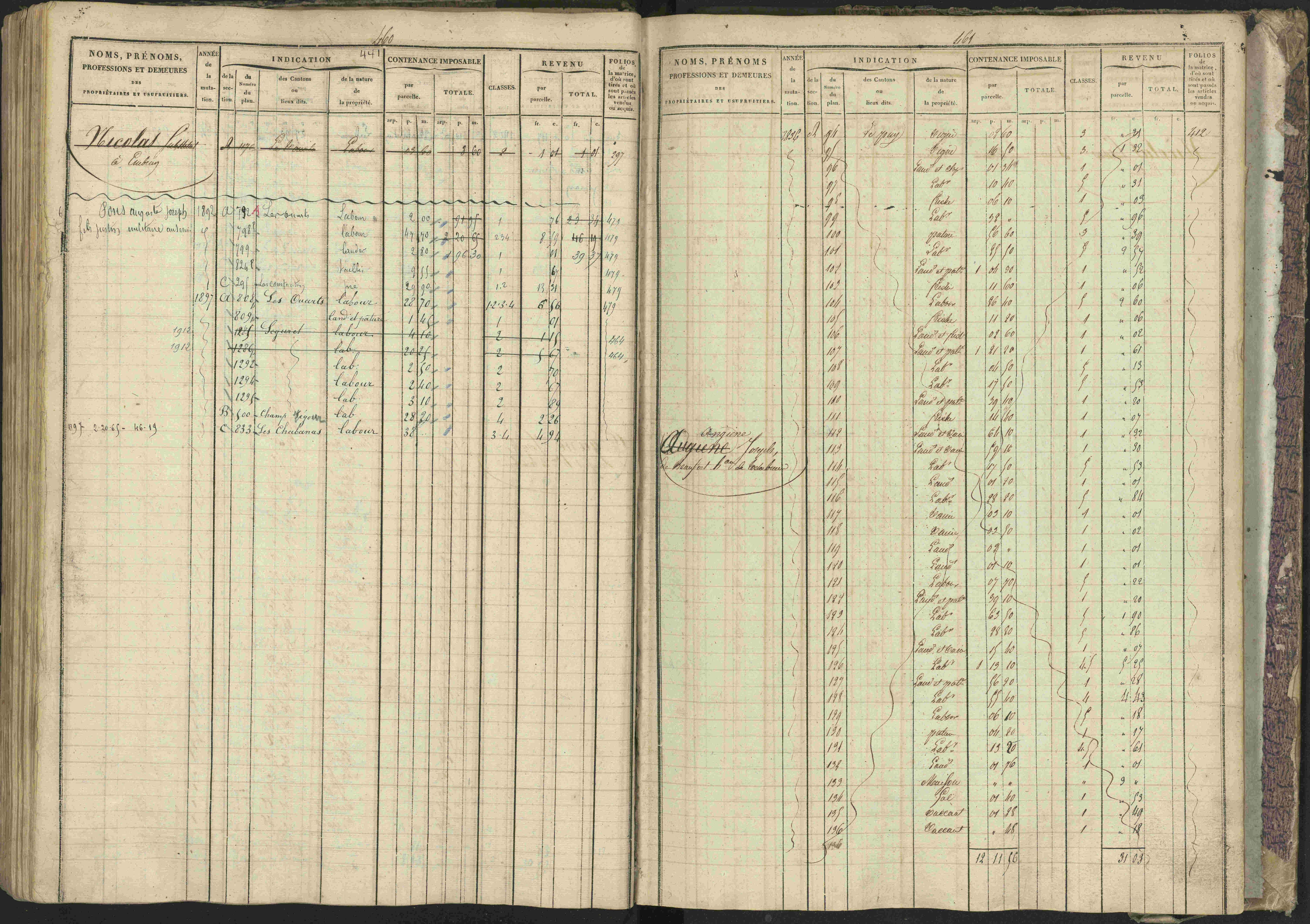 Bréziers - 3 P 273/2 - 3 P 273/2 - Matrice, folios 1-640. 