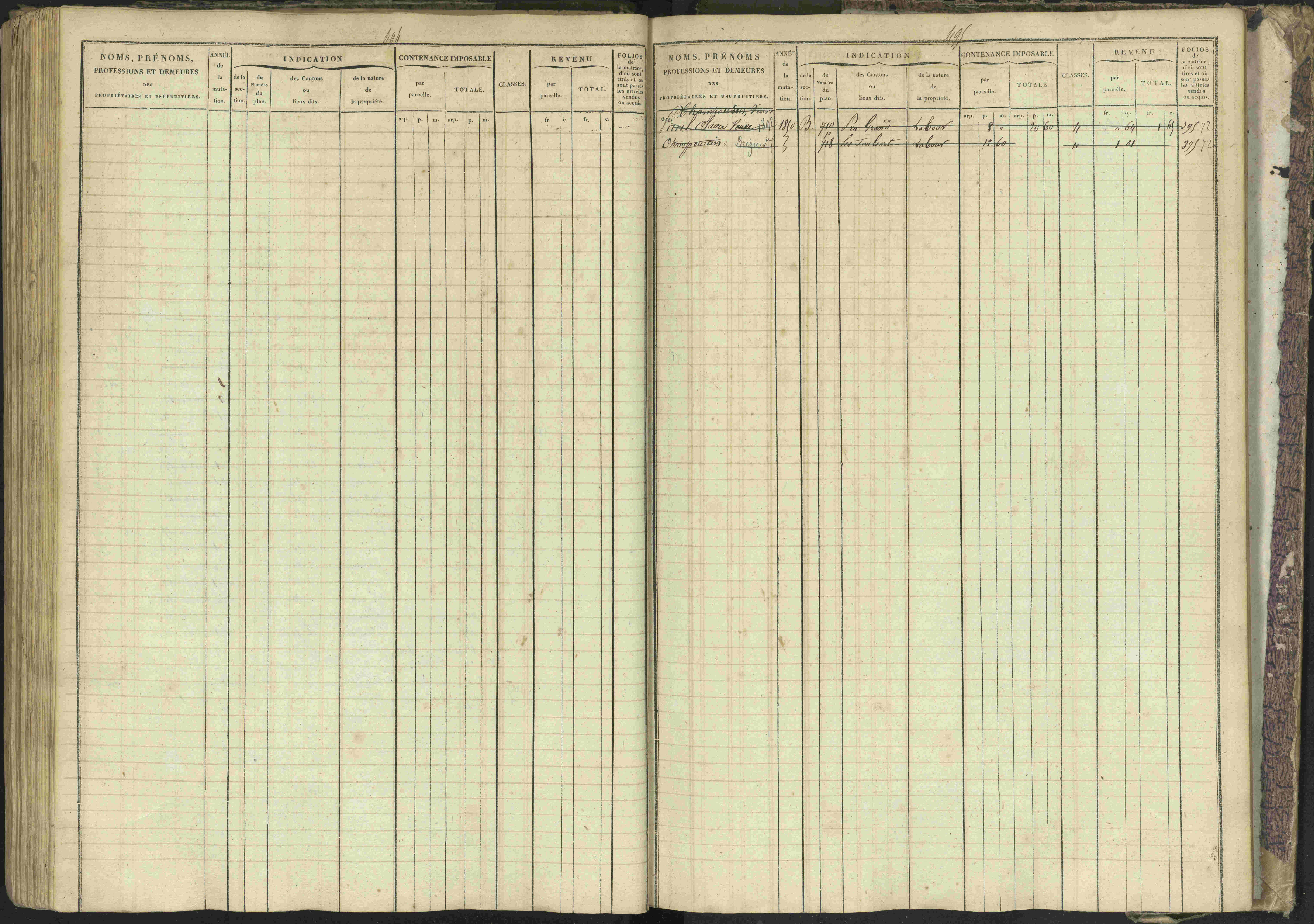 Bréziers - 3 P 273/2 - 3 P 273/2 - Matrice, folios 1-640. 