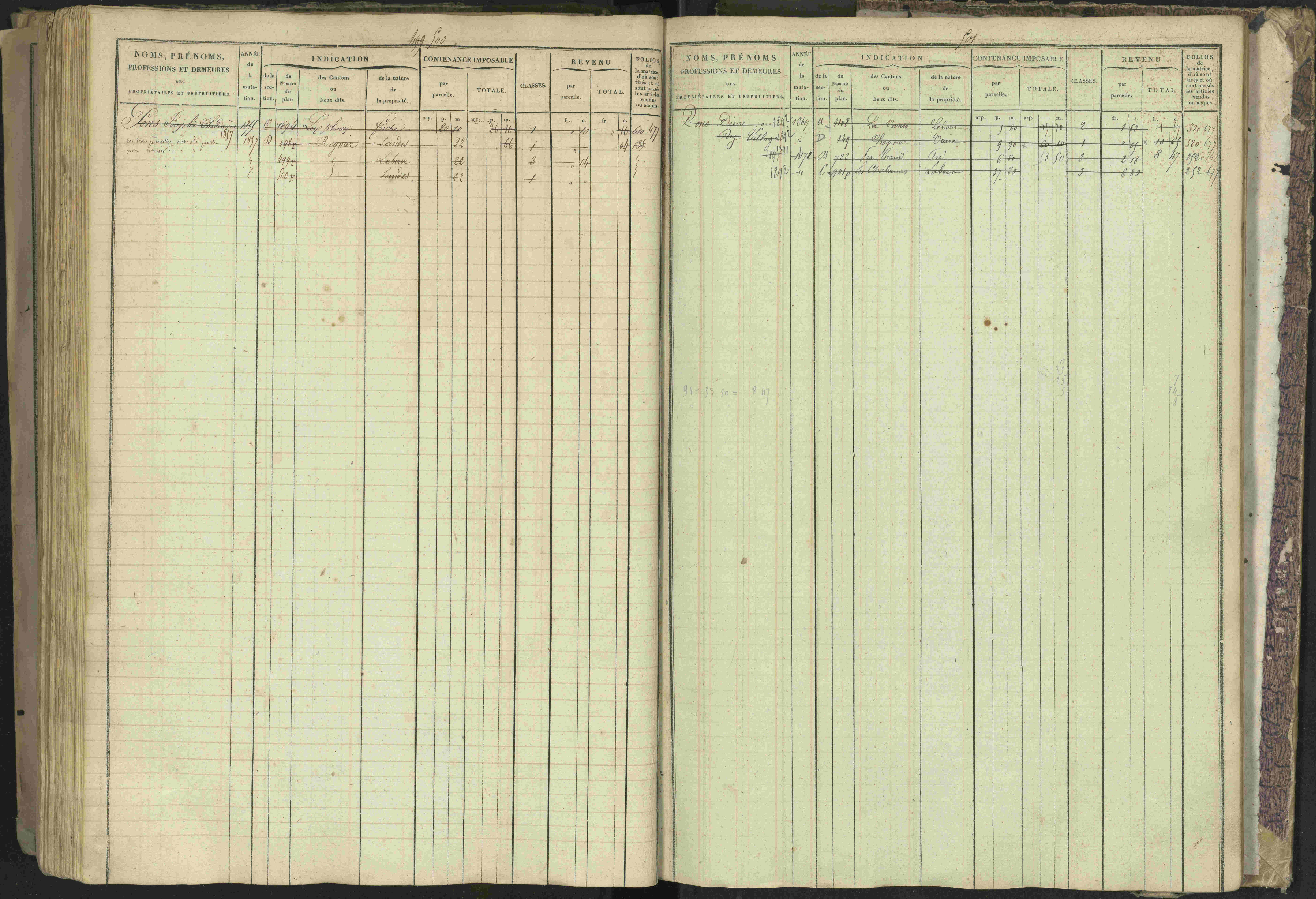 Bréziers - 3 P 273/2 - 3 P 273/2 - Matrice, folios 1-640. 