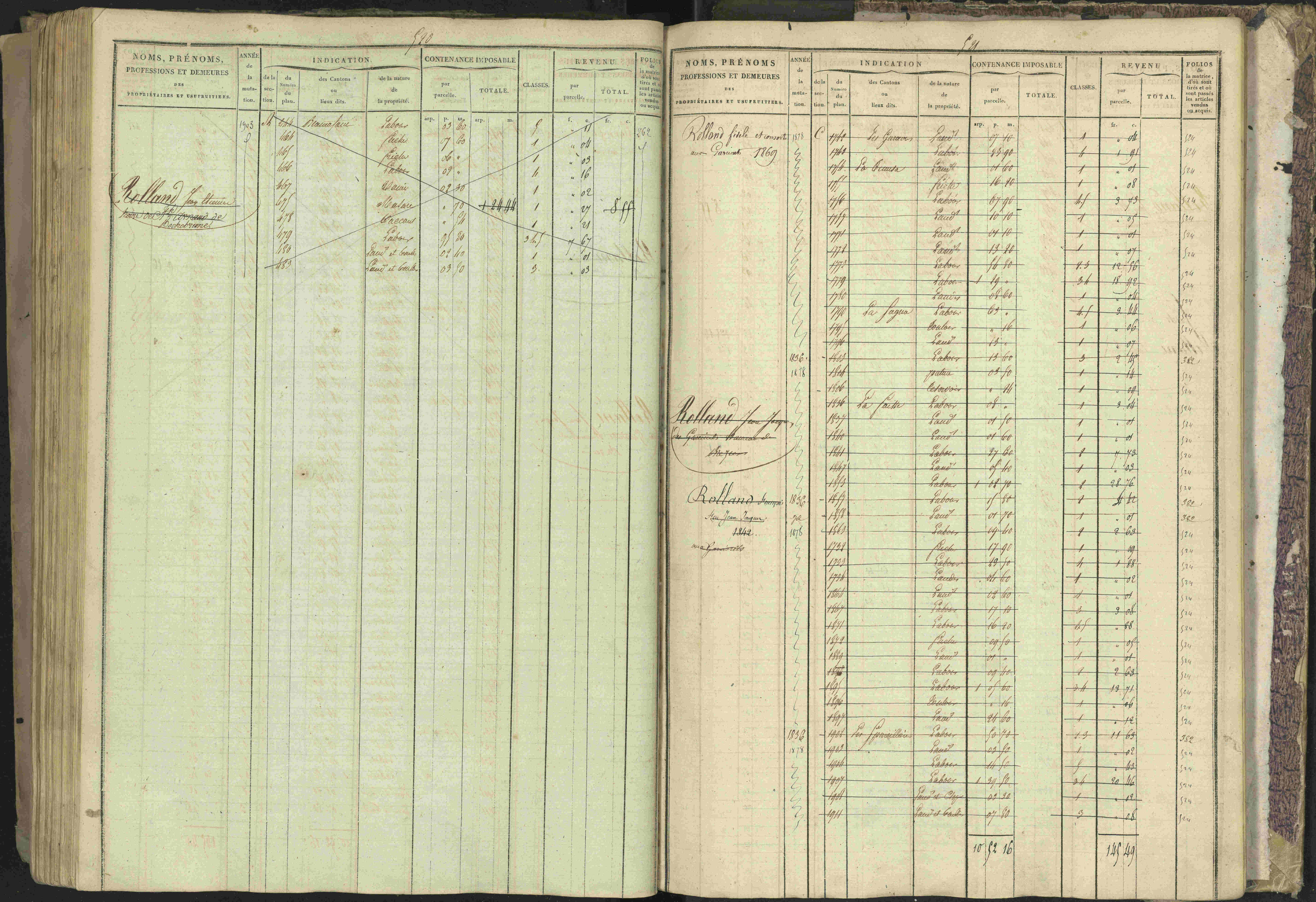 Bréziers - 3 P 273/2 - 3 P 273/2 - Matrice, folios 1-640. 