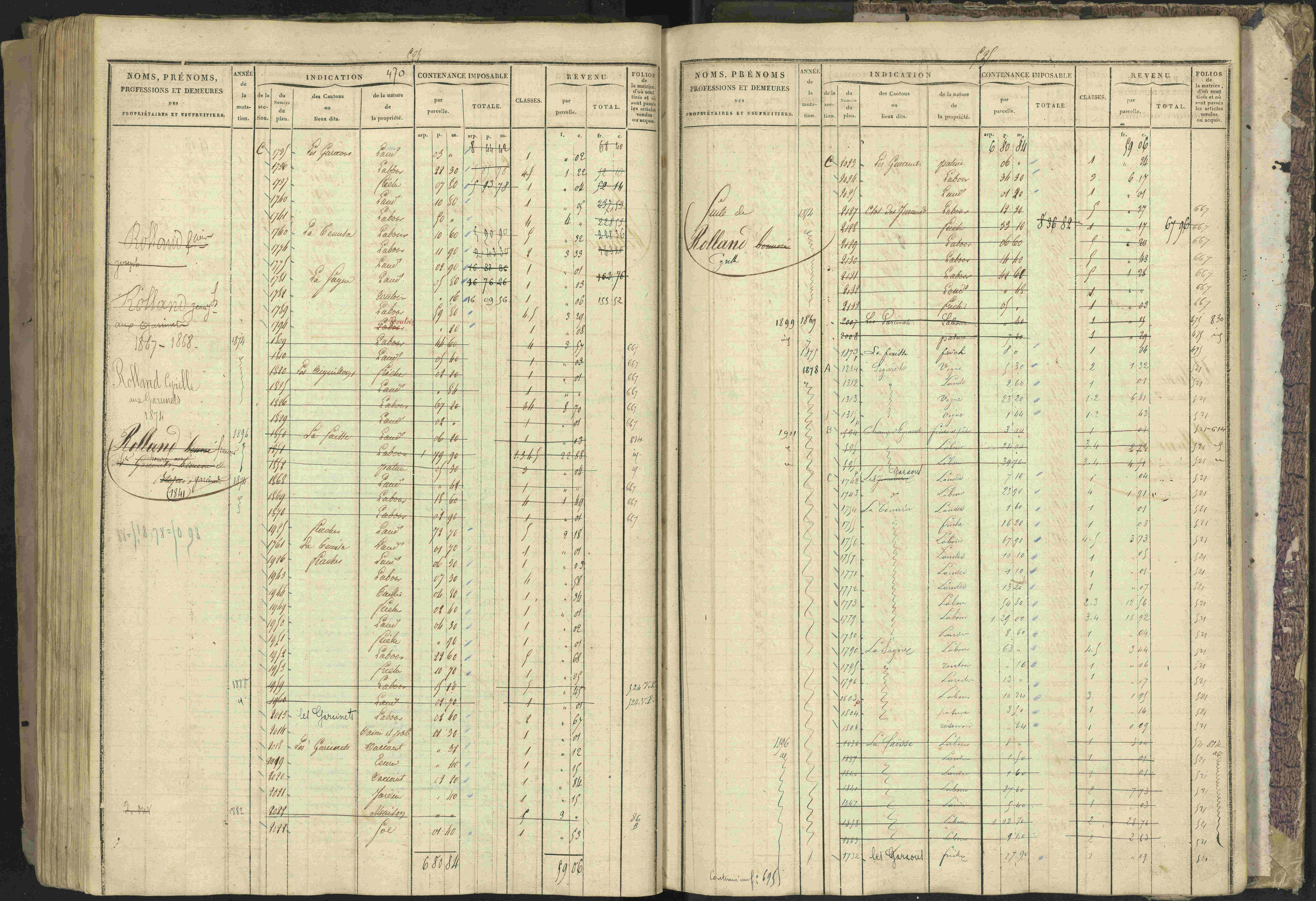 Bréziers - 3 P 273/2 - 3 P 273/2 - Matrice, folios 1-640. 