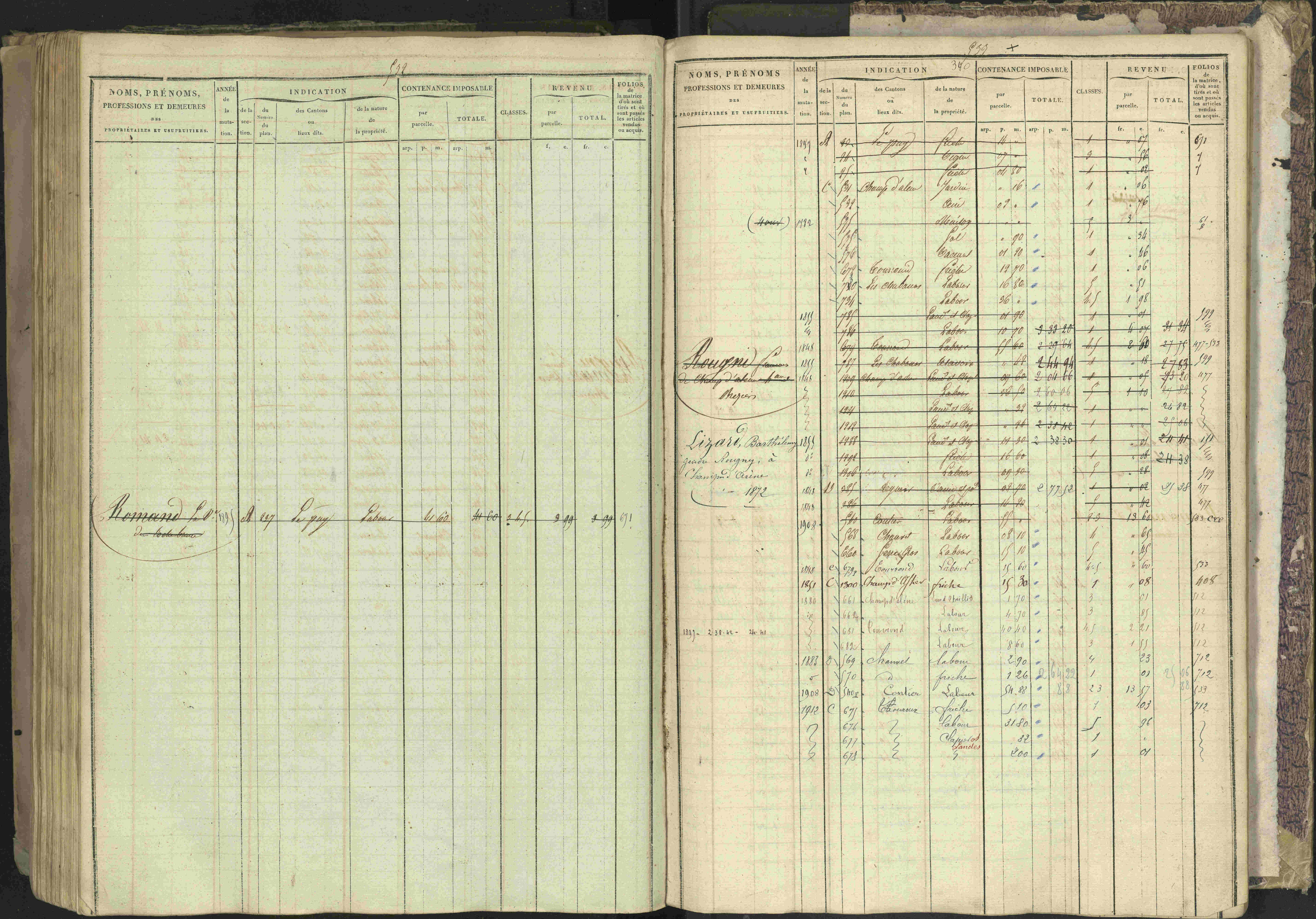Bréziers - 3 P 273/2 - 3 P 273/2 - Matrice, folios 1-640. 