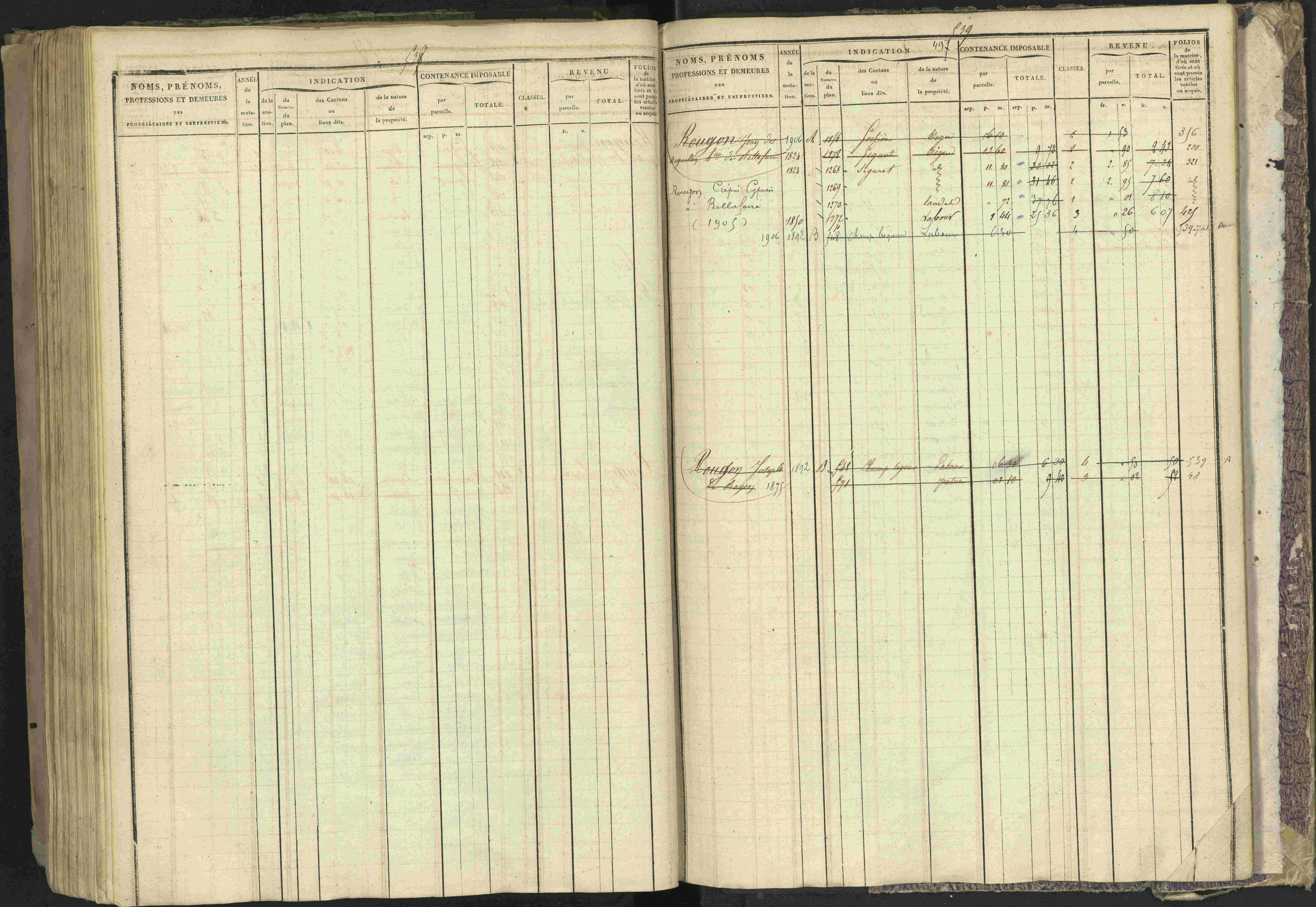 Bréziers - 3 P 273/2 - 3 P 273/2 - Matrice, folios 1-640. 