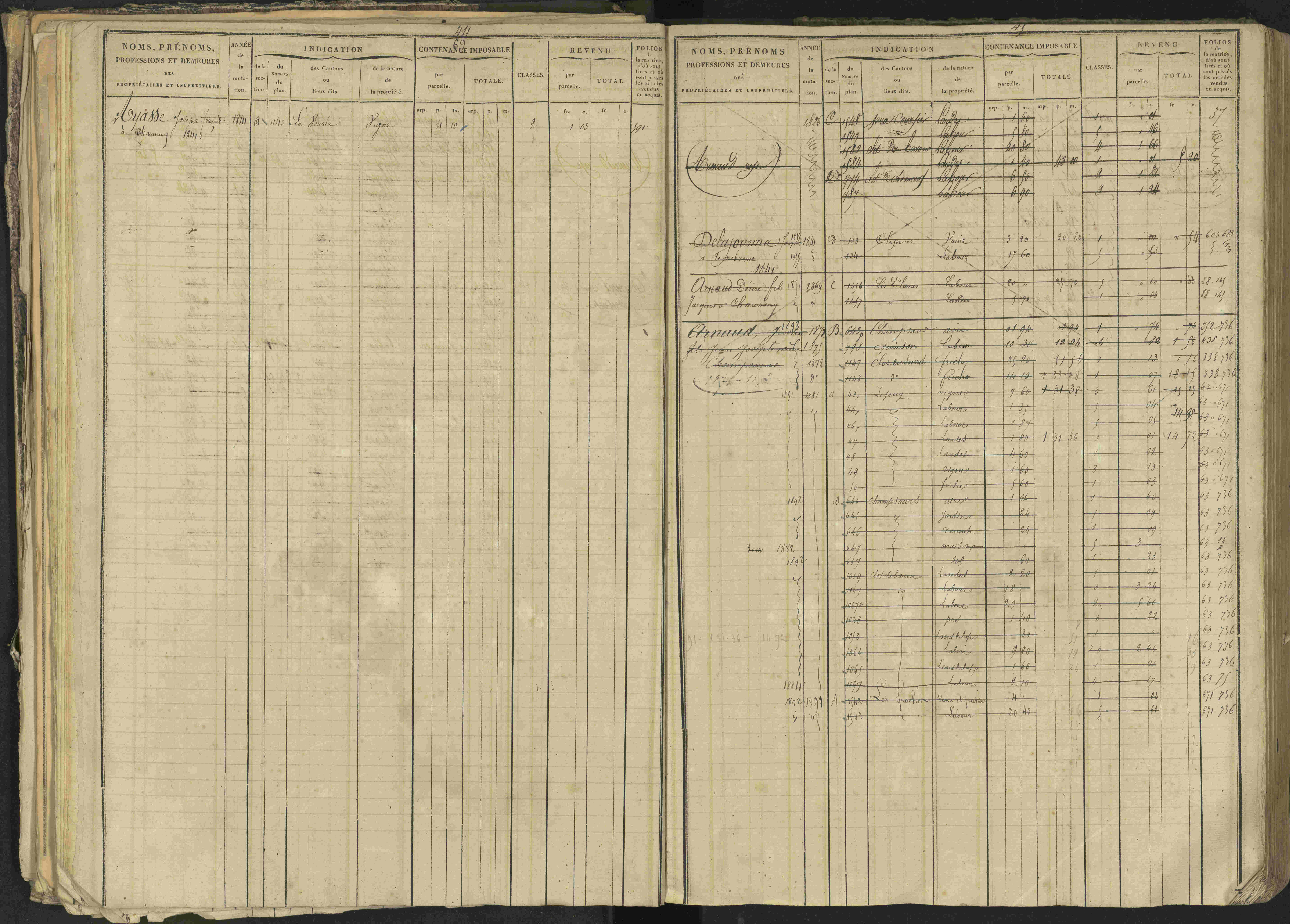 Bréziers - 3 P 273/2 - 3 P 273/2 - Matrice, folios 1-640. 