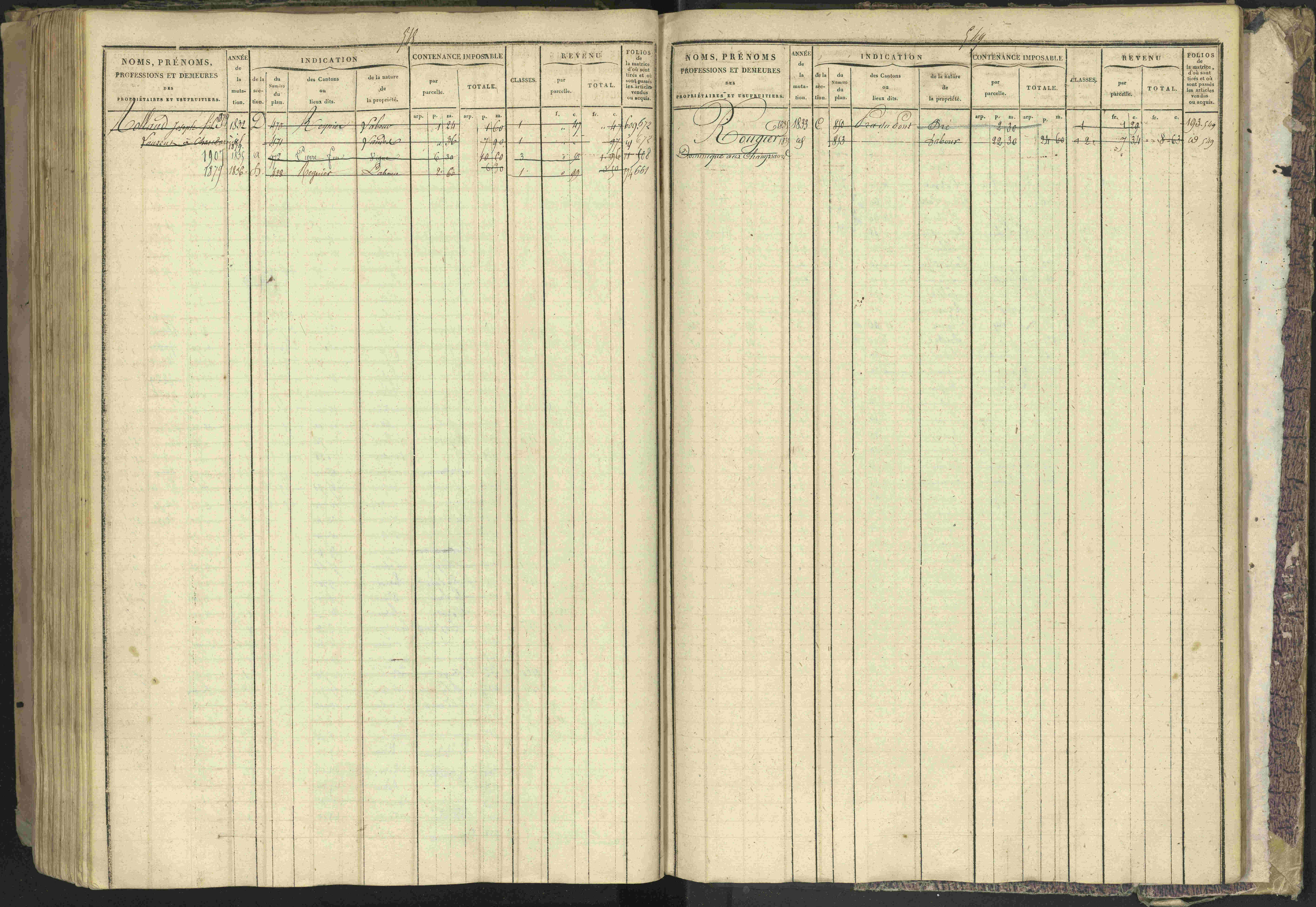 Bréziers - 3 P 273/2 - 3 P 273/2 - Matrice, folios 1-640. 
