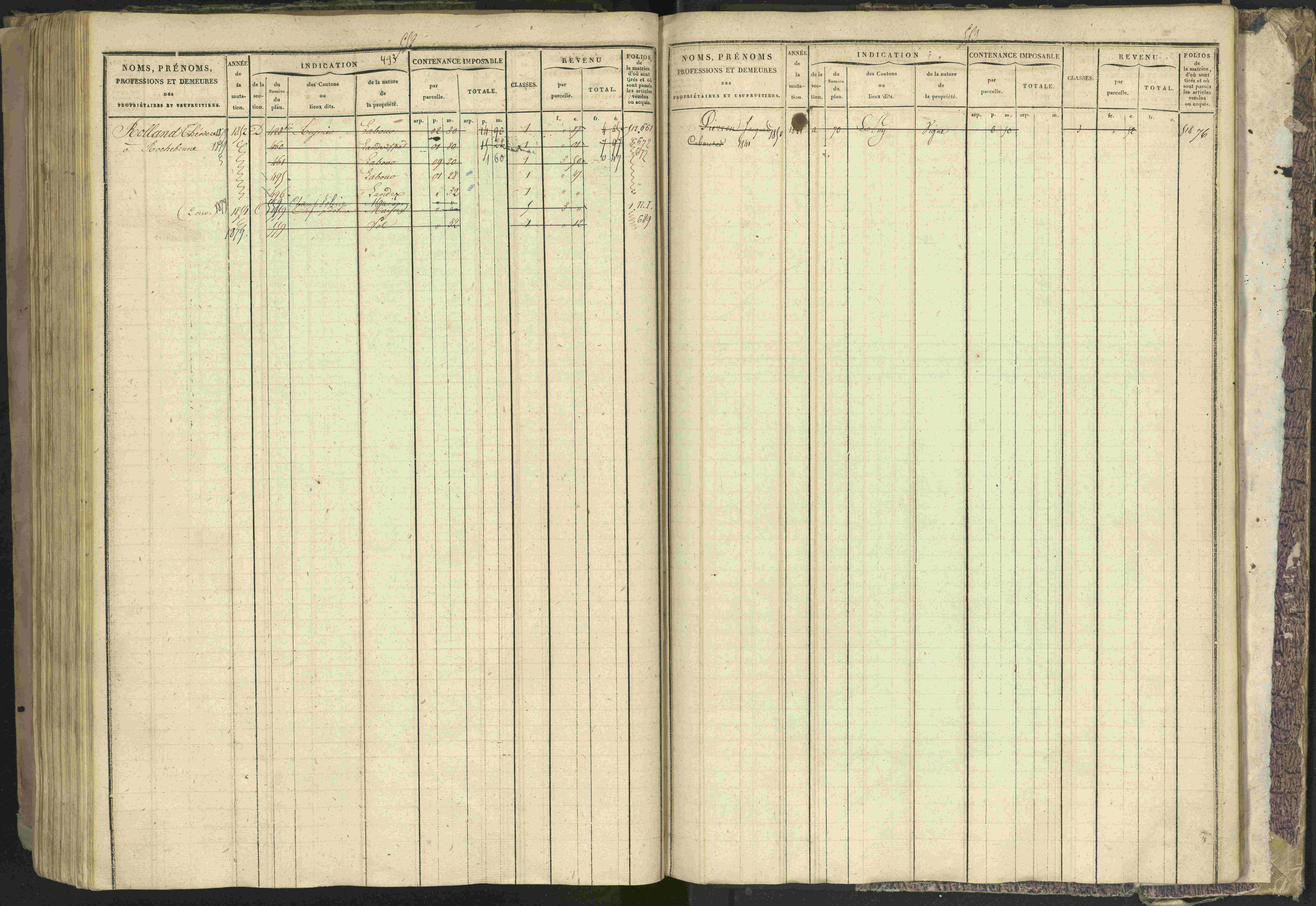Bréziers - 3 P 273/2 - 3 P 273/2 - Matrice, folios 1-640. 