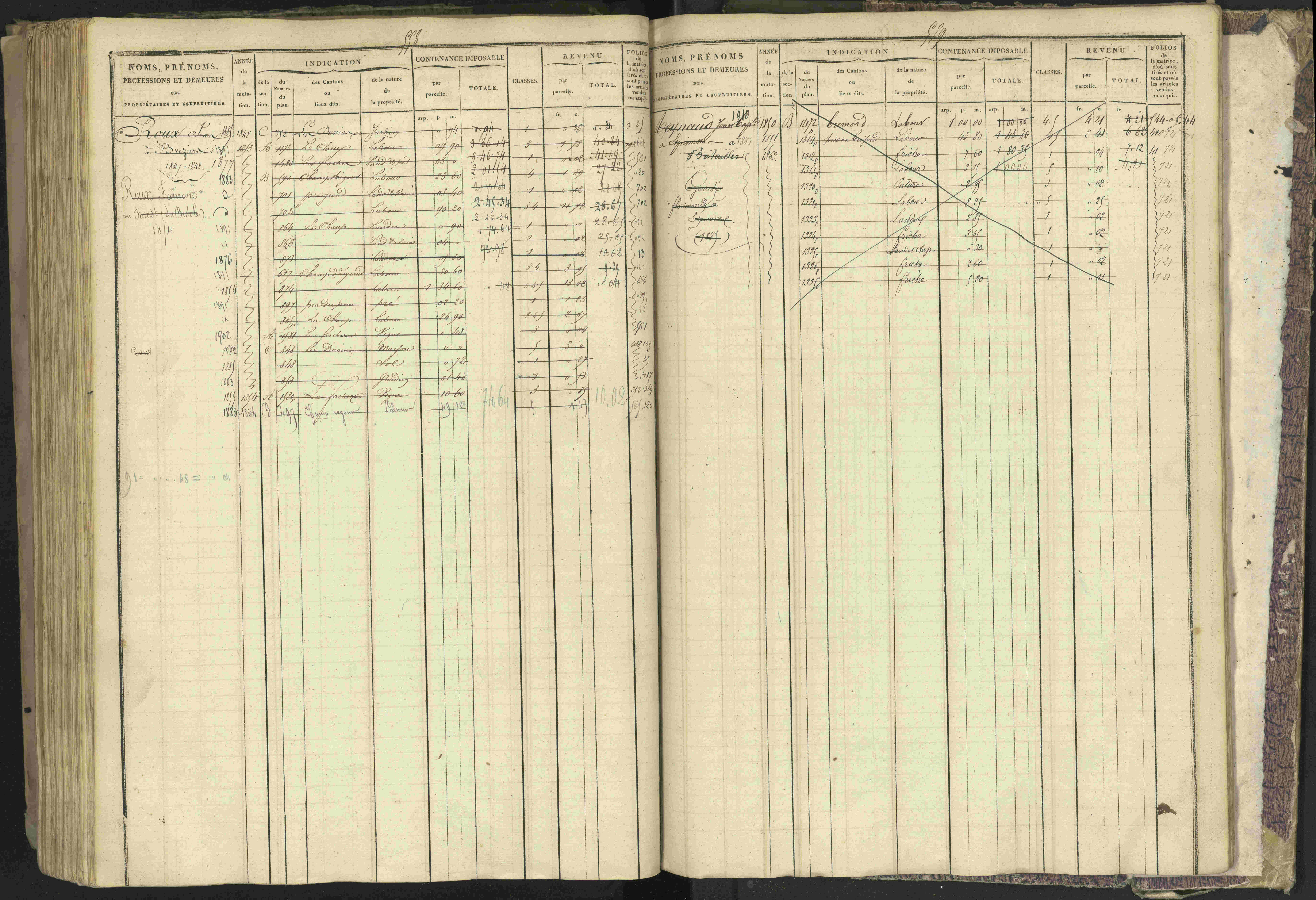 Bréziers - 3 P 273/2 - 3 P 273/2 - Matrice, folios 1-640. 