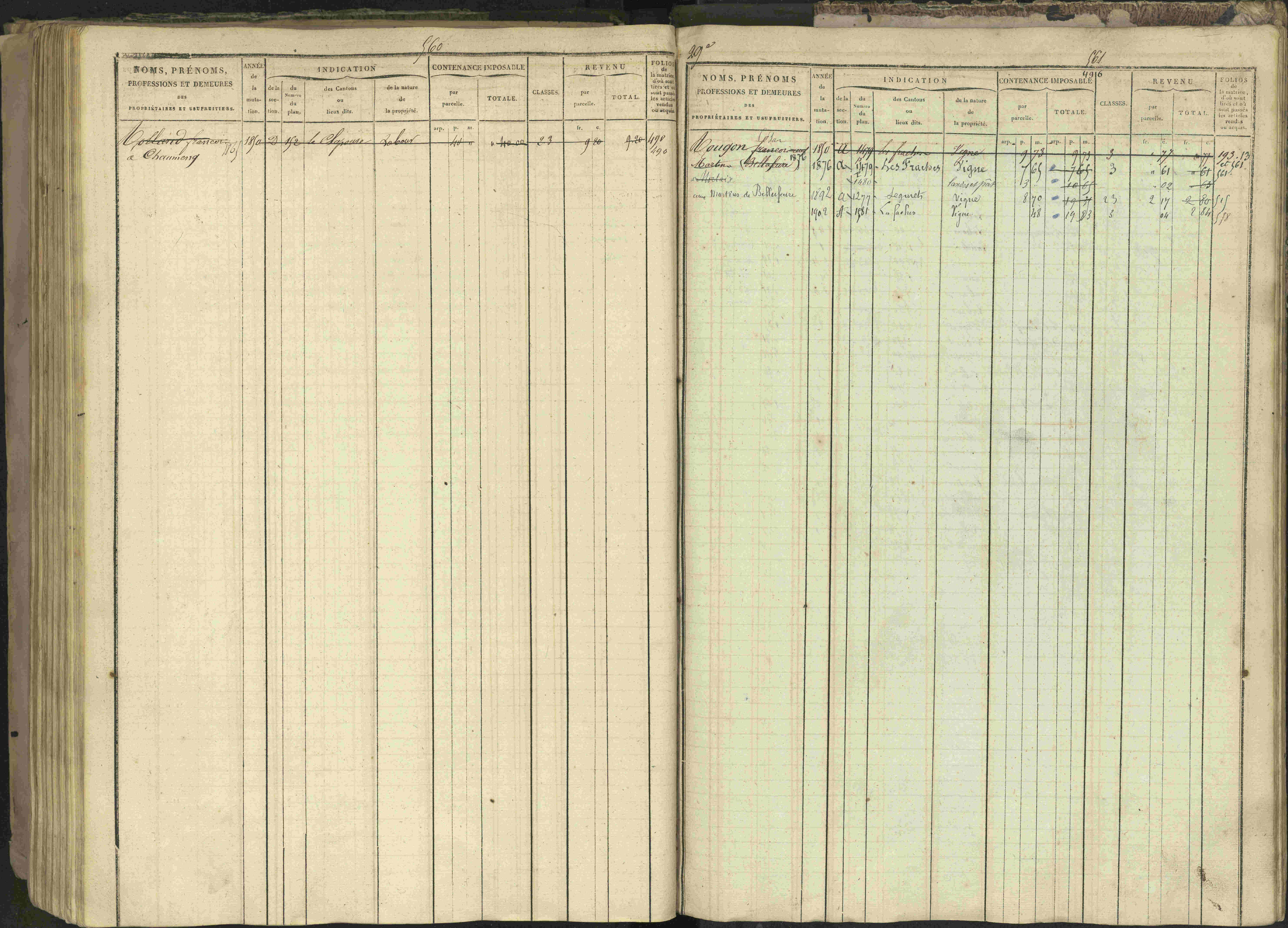 Bréziers - 3 P 273/2 - 3 P 273/2 - Matrice, folios 1-640. 