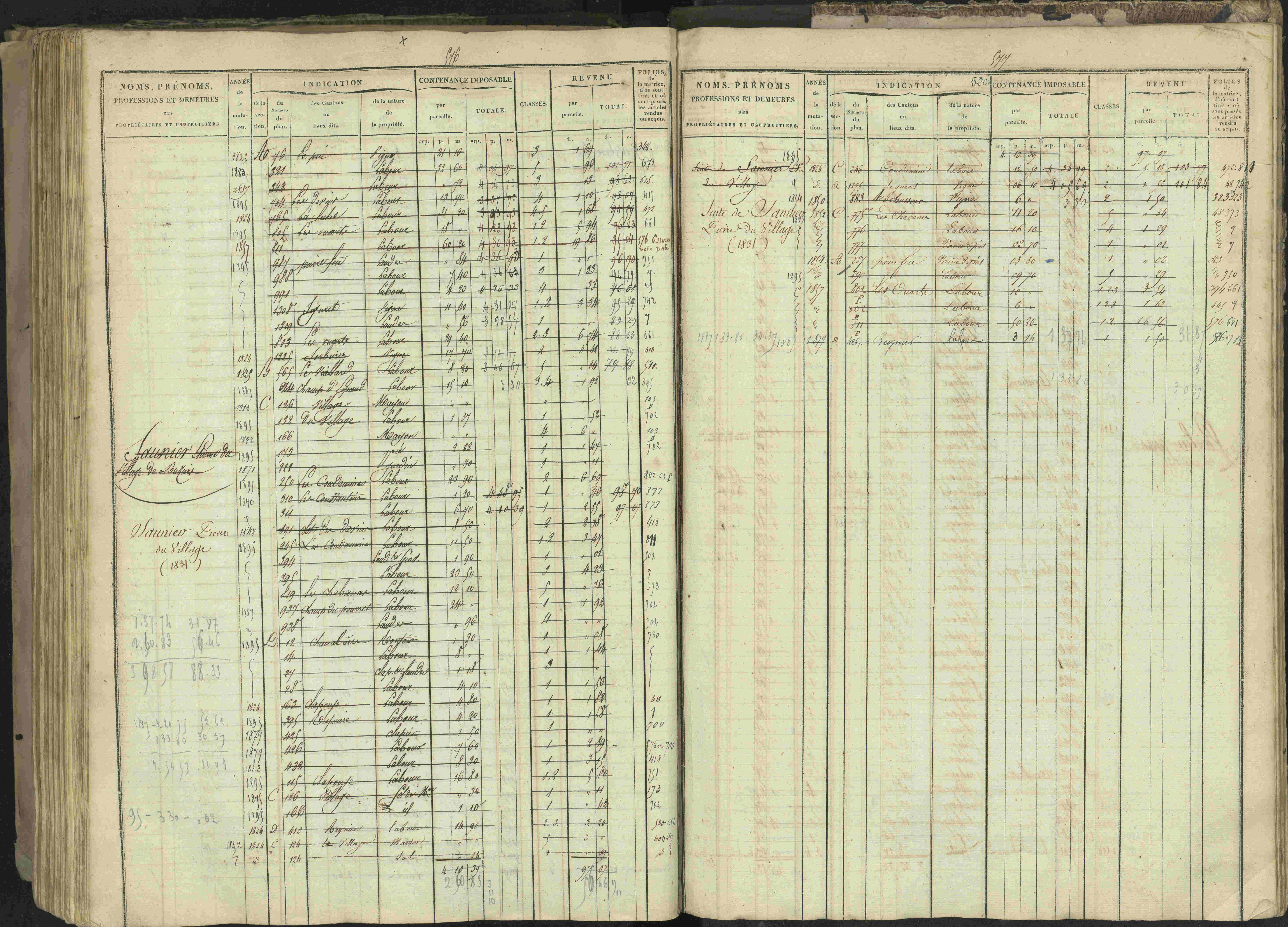 Bréziers - 3 P 273/2 - 3 P 273/2 - Matrice, folios 1-640. 