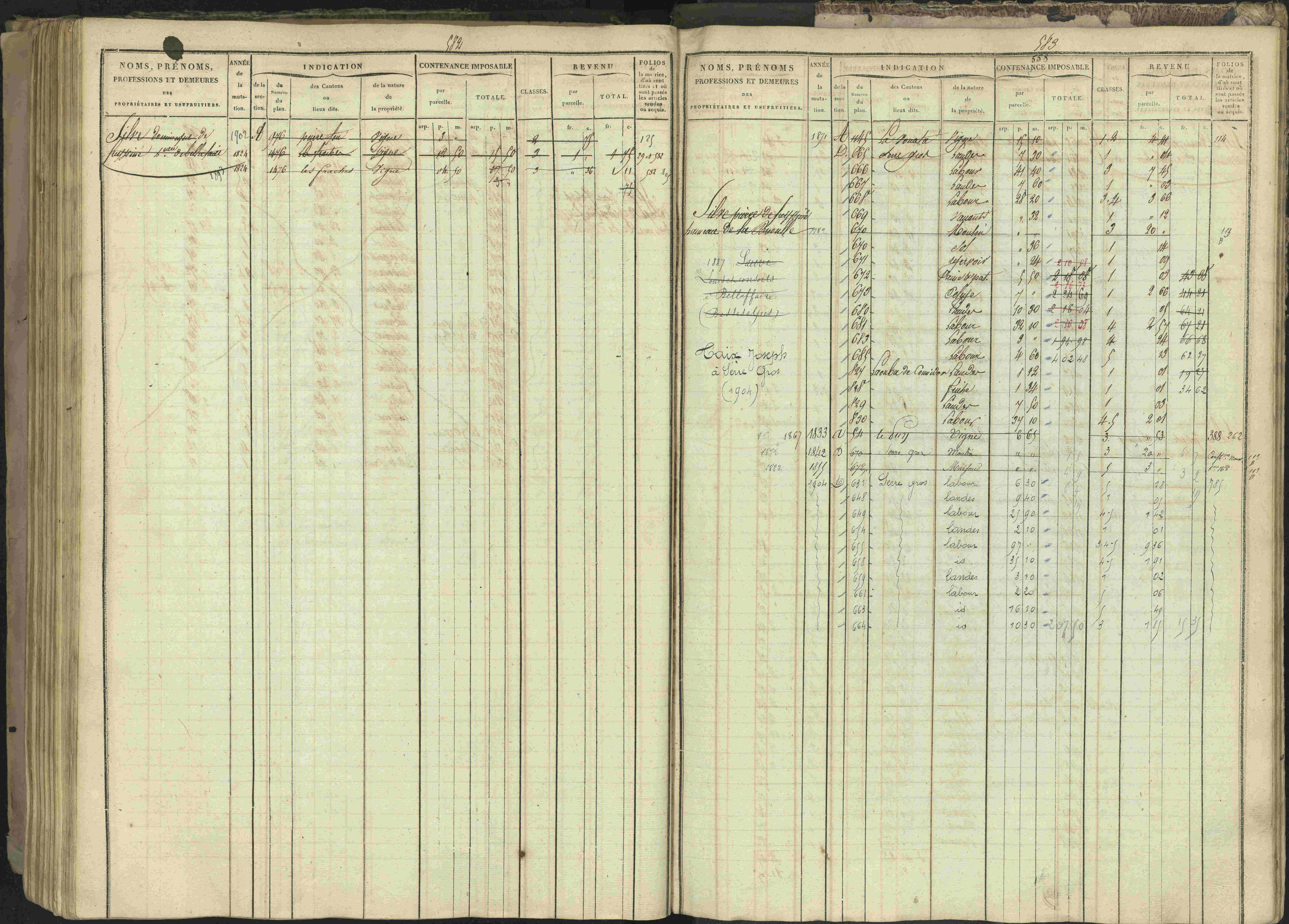 Bréziers - 3 P 273/2 - 3 P 273/2 - Matrice, folios 1-640. 