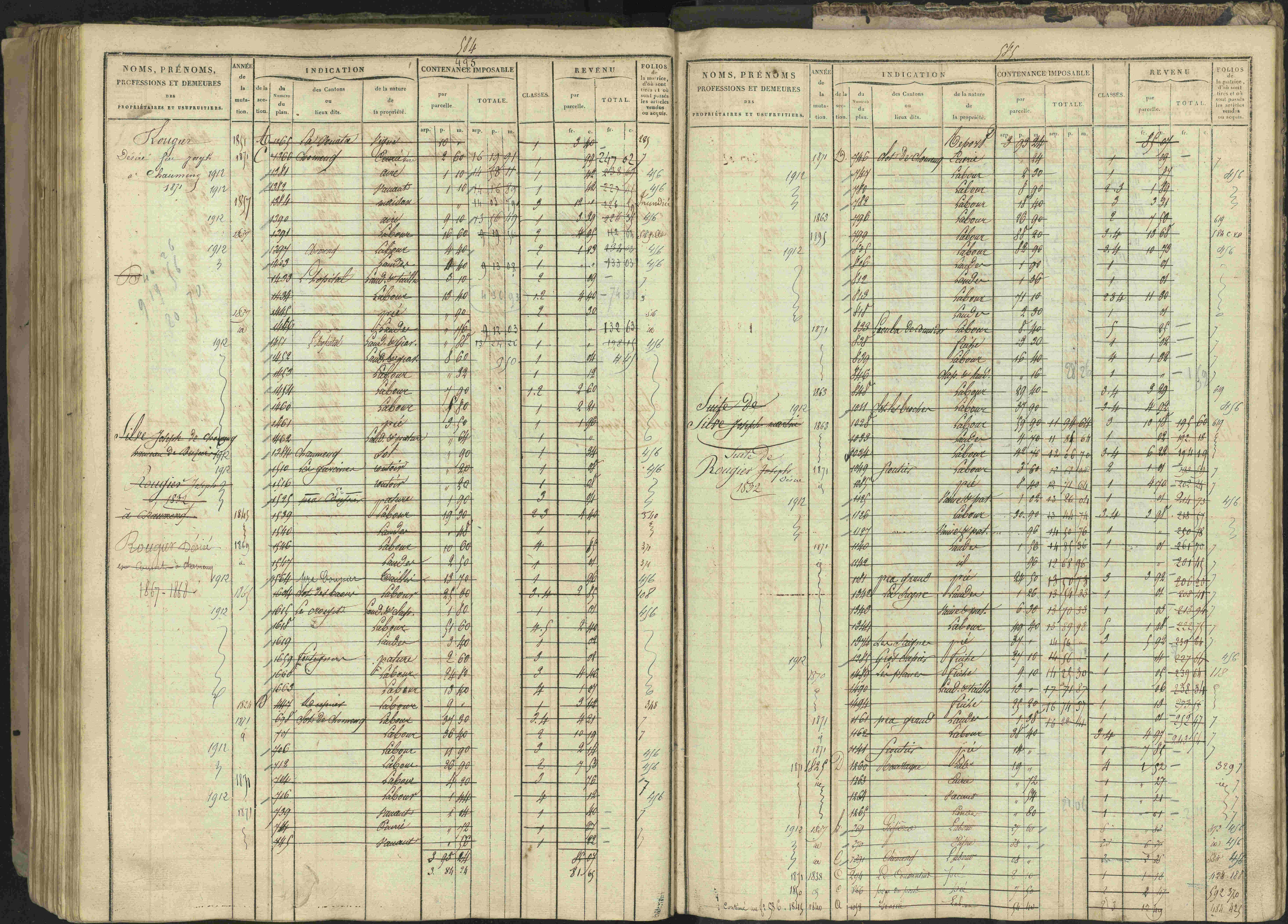 Bréziers - 3 P 273/2 - 3 P 273/2 - Matrice, folios 1-640. 