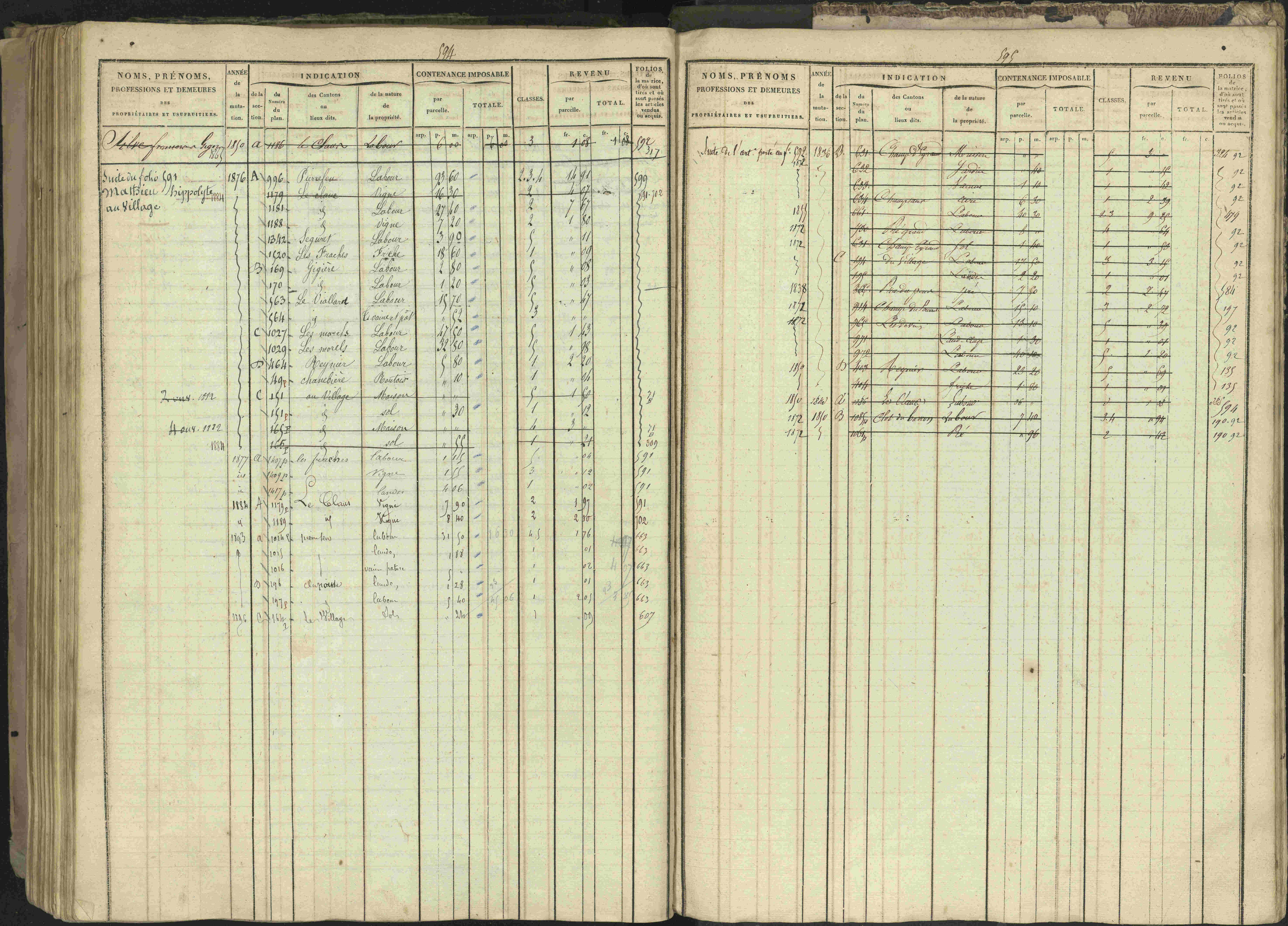 Bréziers - 3 P 273/2 - 3 P 273/2 - Matrice, folios 1-640. 