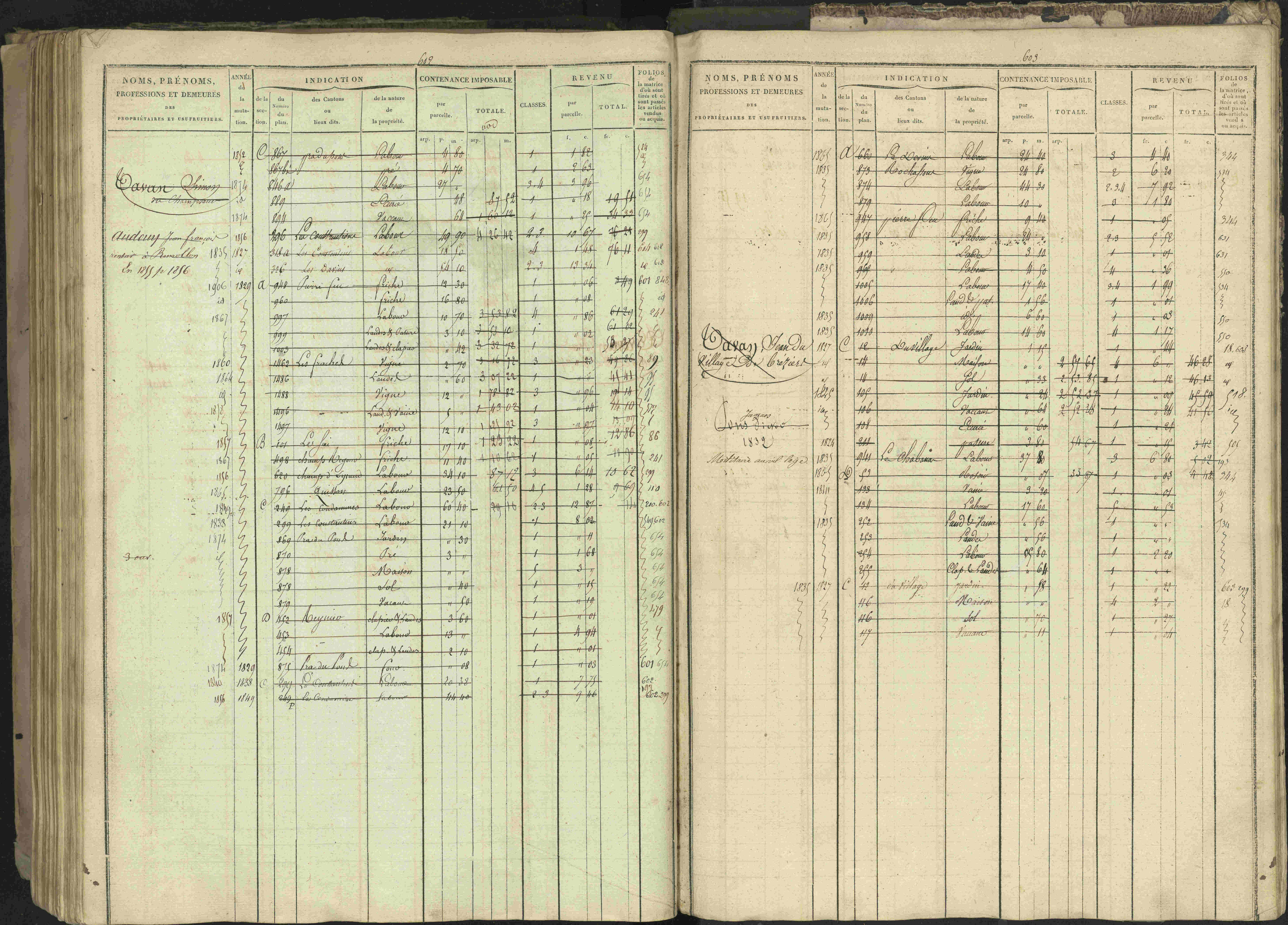 Bréziers - 3 P 273/2 - 3 P 273/2 - Matrice, folios 1-640. 