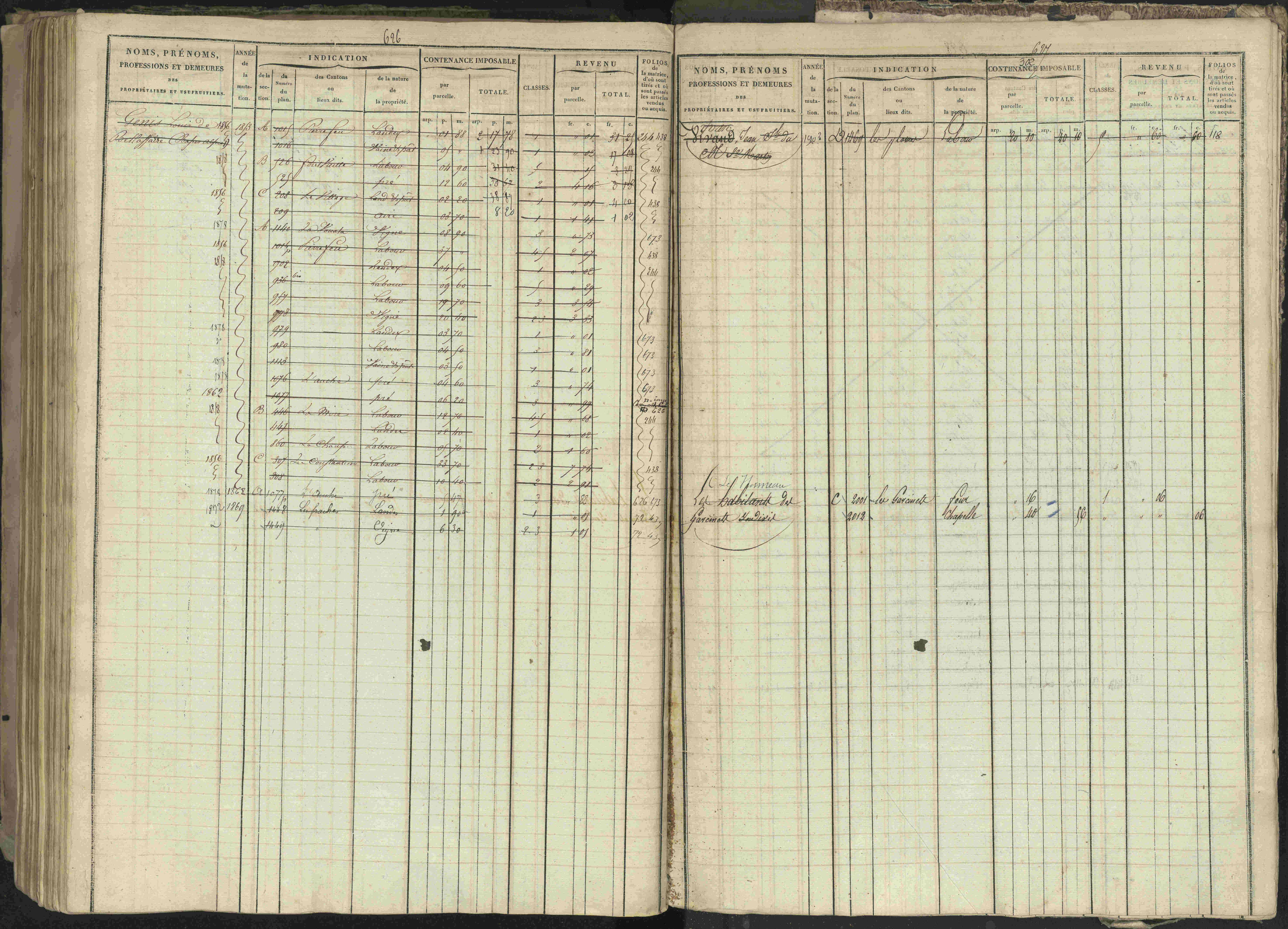 Bréziers - 3 P 273/2 - 3 P 273/2 - Matrice, folios 1-640. 