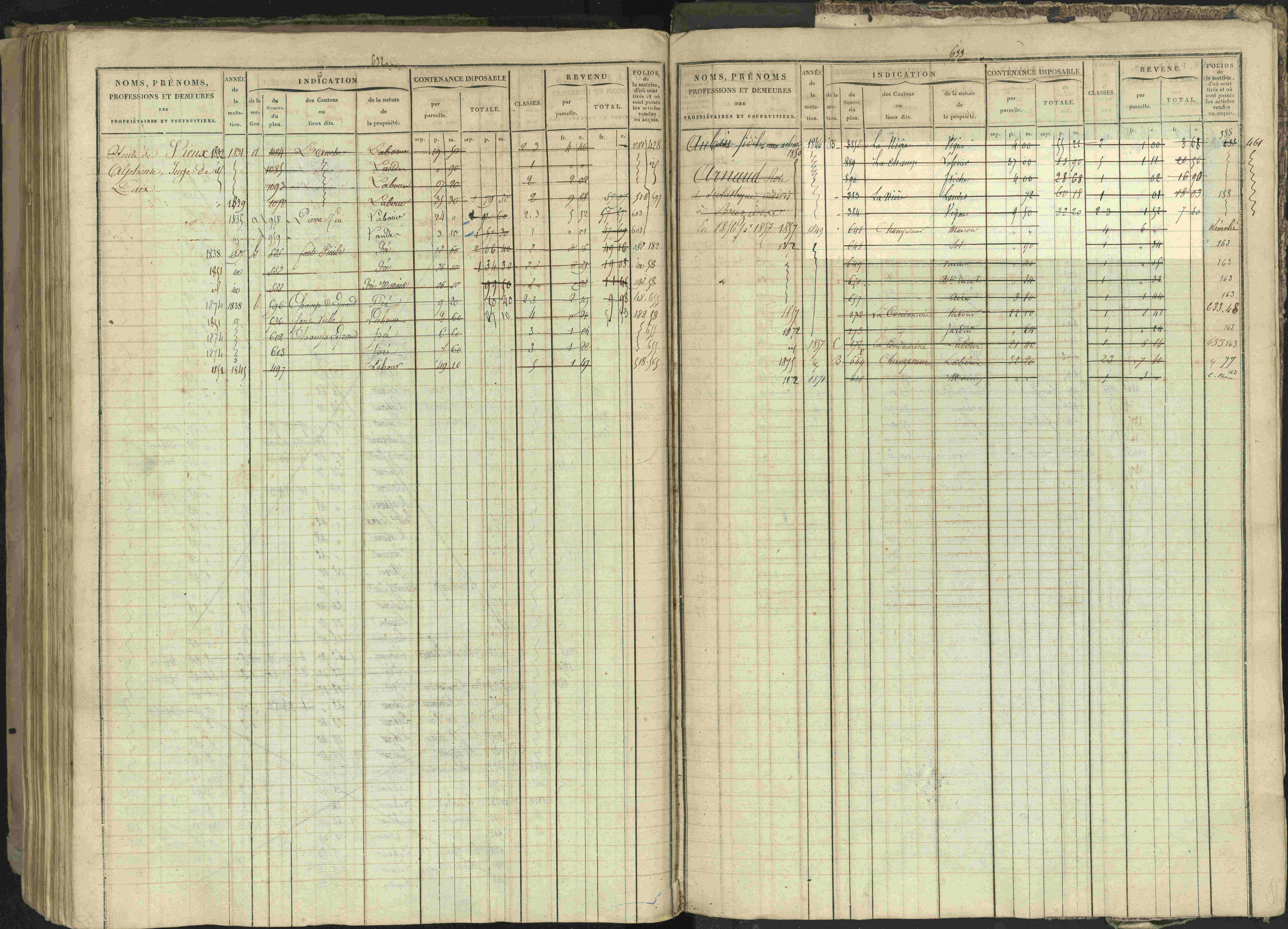 Bréziers - 3 P 273/2 - 3 P 273/2 - Matrice, folios 1-640. 