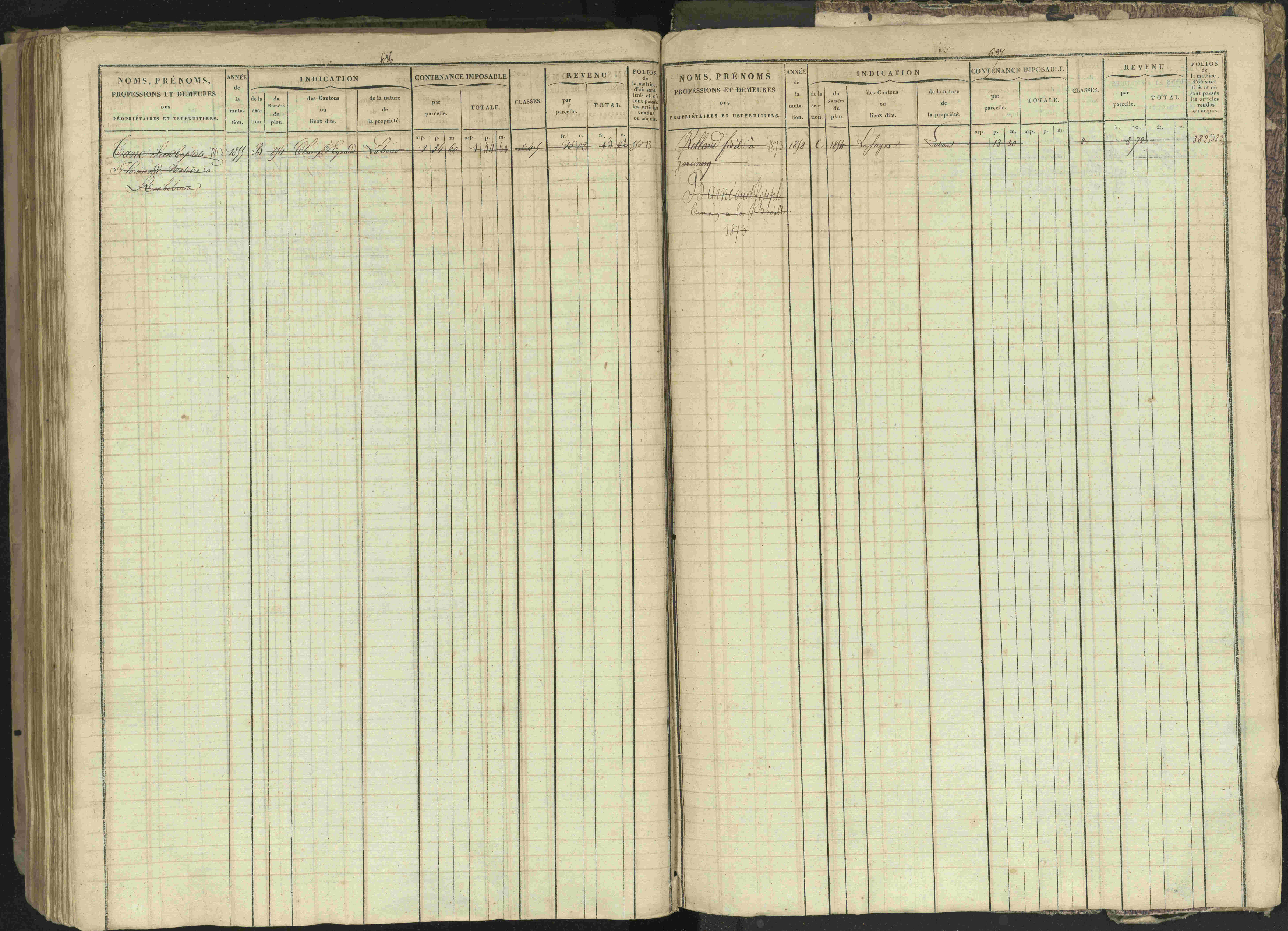 Bréziers - 3 P 273/2 - 3 P 273/2 - Matrice, folios 1-640. 