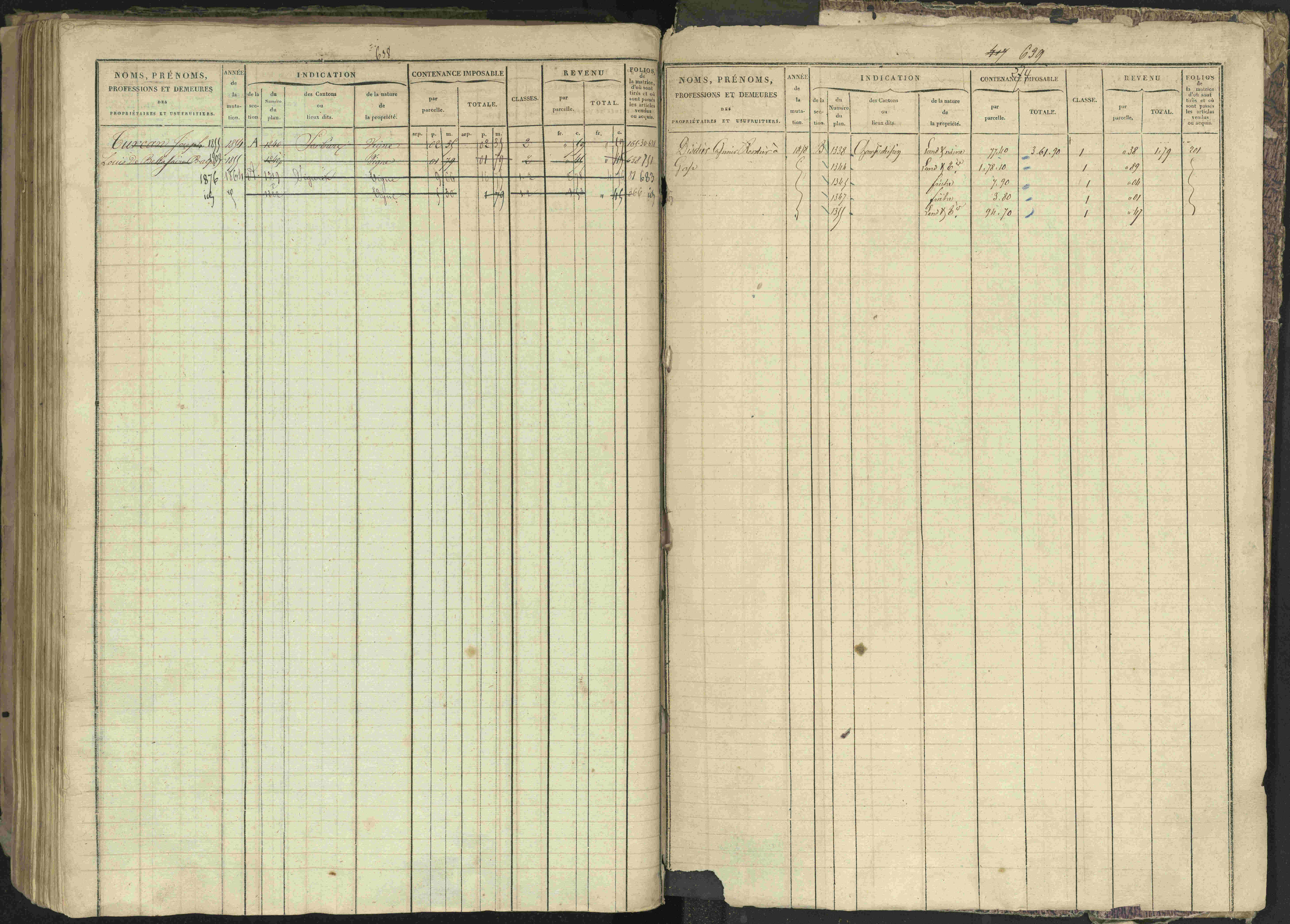 Bréziers - 3 P 273/2 - 3 P 273/2 - Matrice, folios 1-640. 